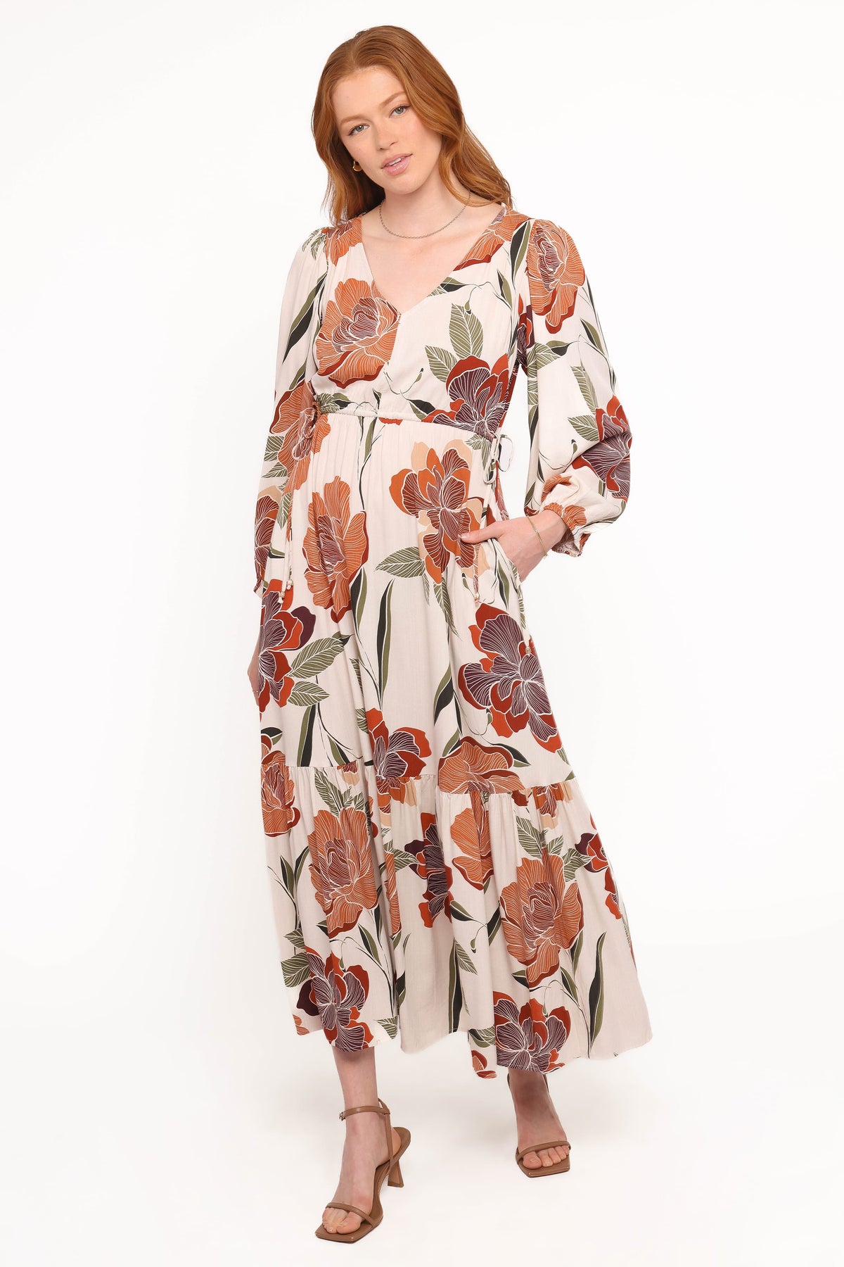 Cerwin Midi Dress in Fall Floral – view 5 of 6