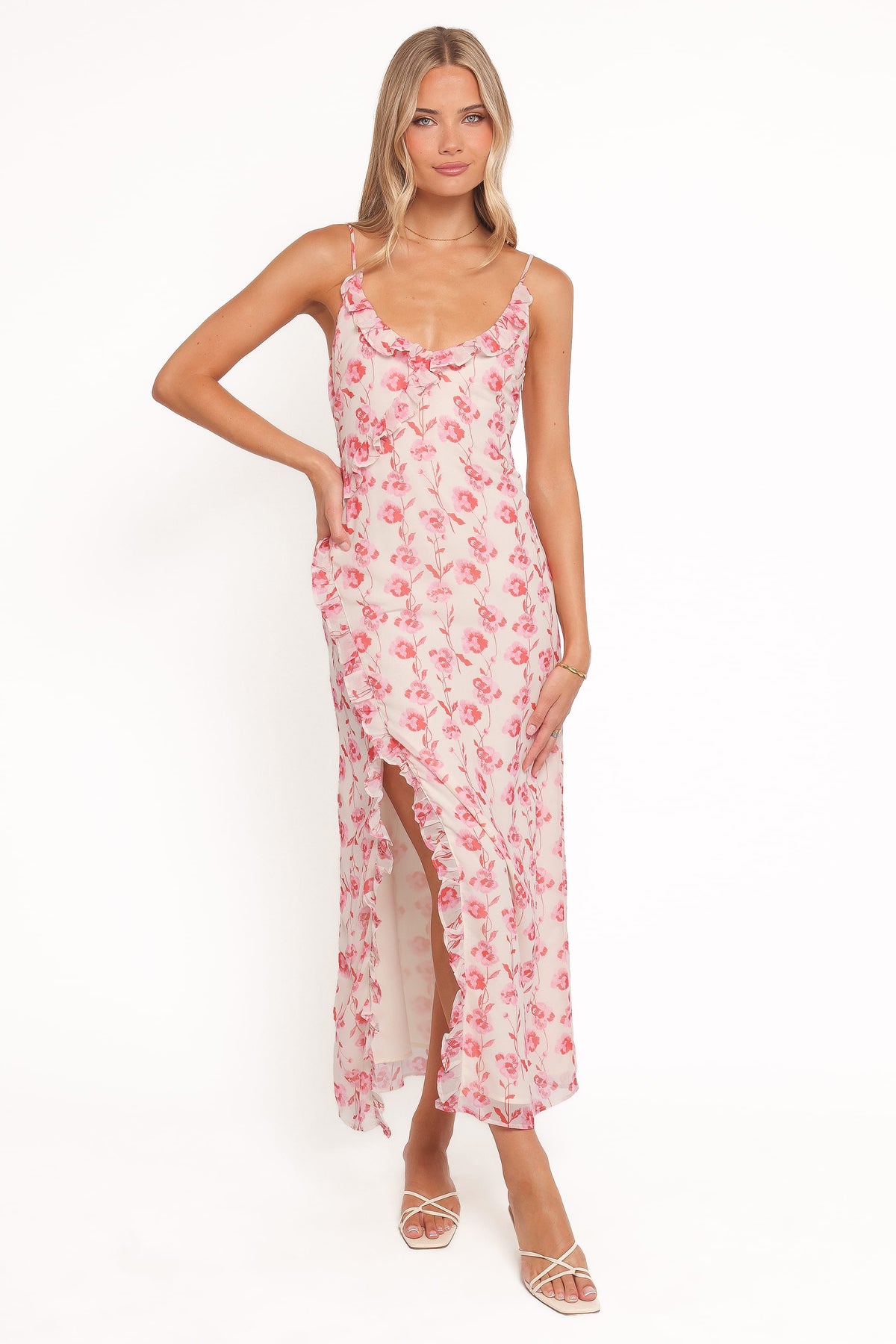 Charli Maxi Dress in Pink Floral – view 1 of 6