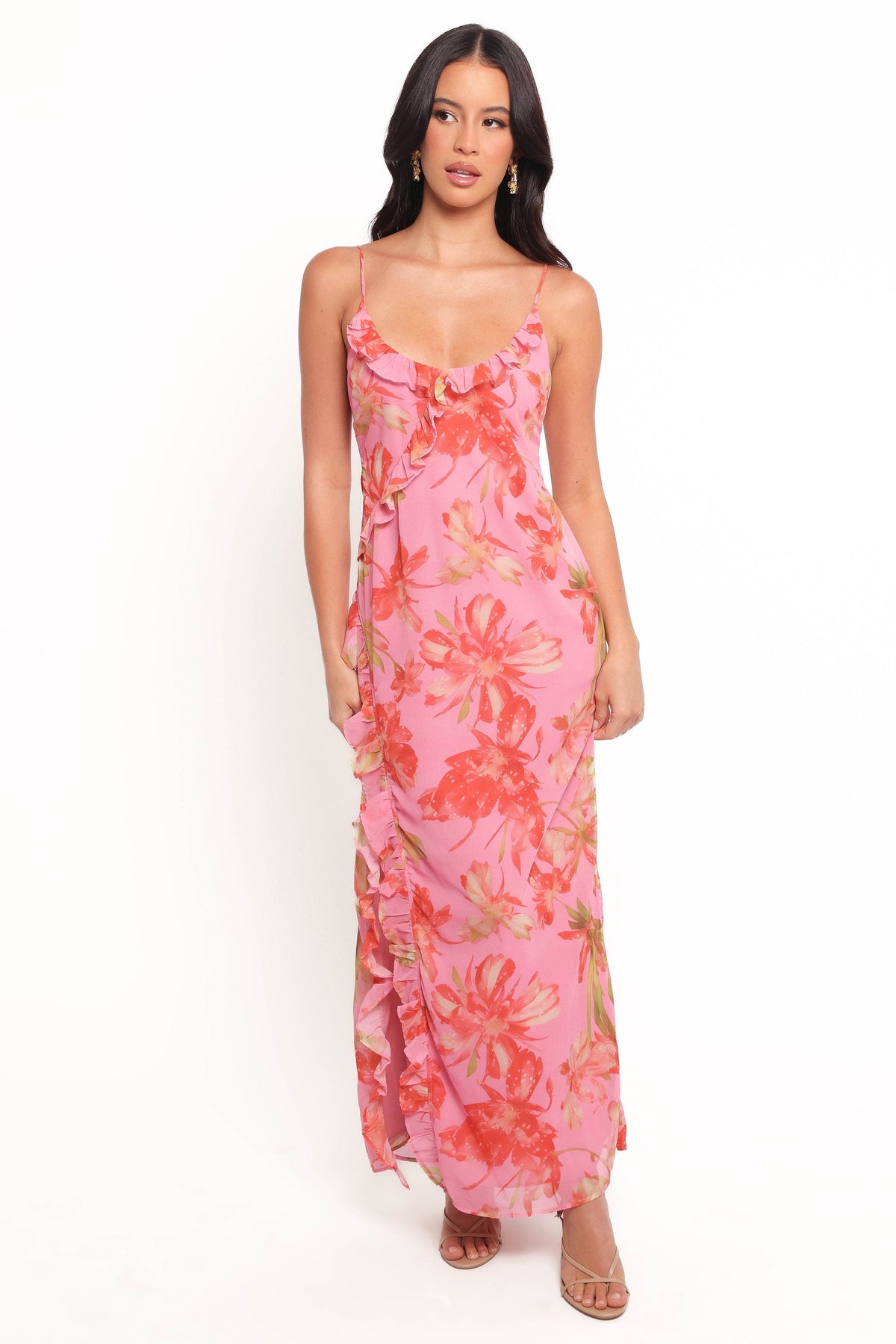 Charli Maxi Dress in Tropical Floral – view 3 of 8