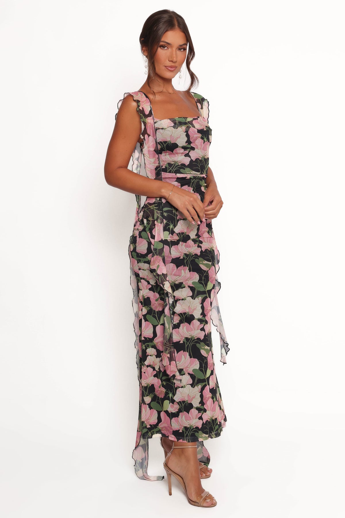 Chiara Maxi Dress in Black Floral – view 5 of 6