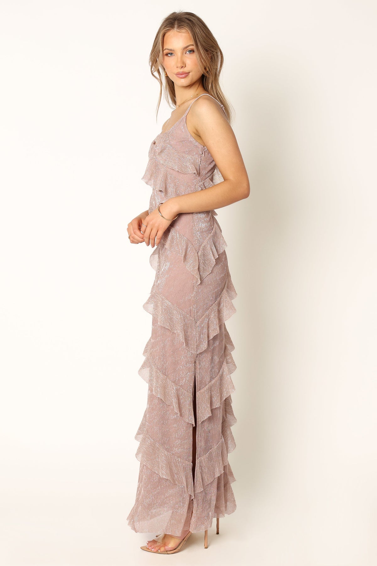 Ciao Ruffles Maxi Dress in Dusty Lavender – view 10 of 12