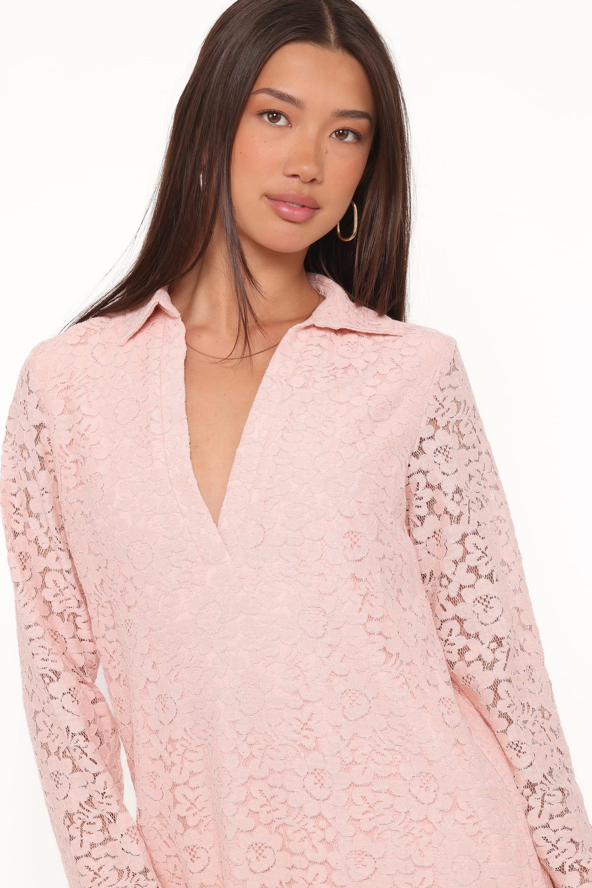 Cidel Mini Dress in Pink Lace – view 2 of 6