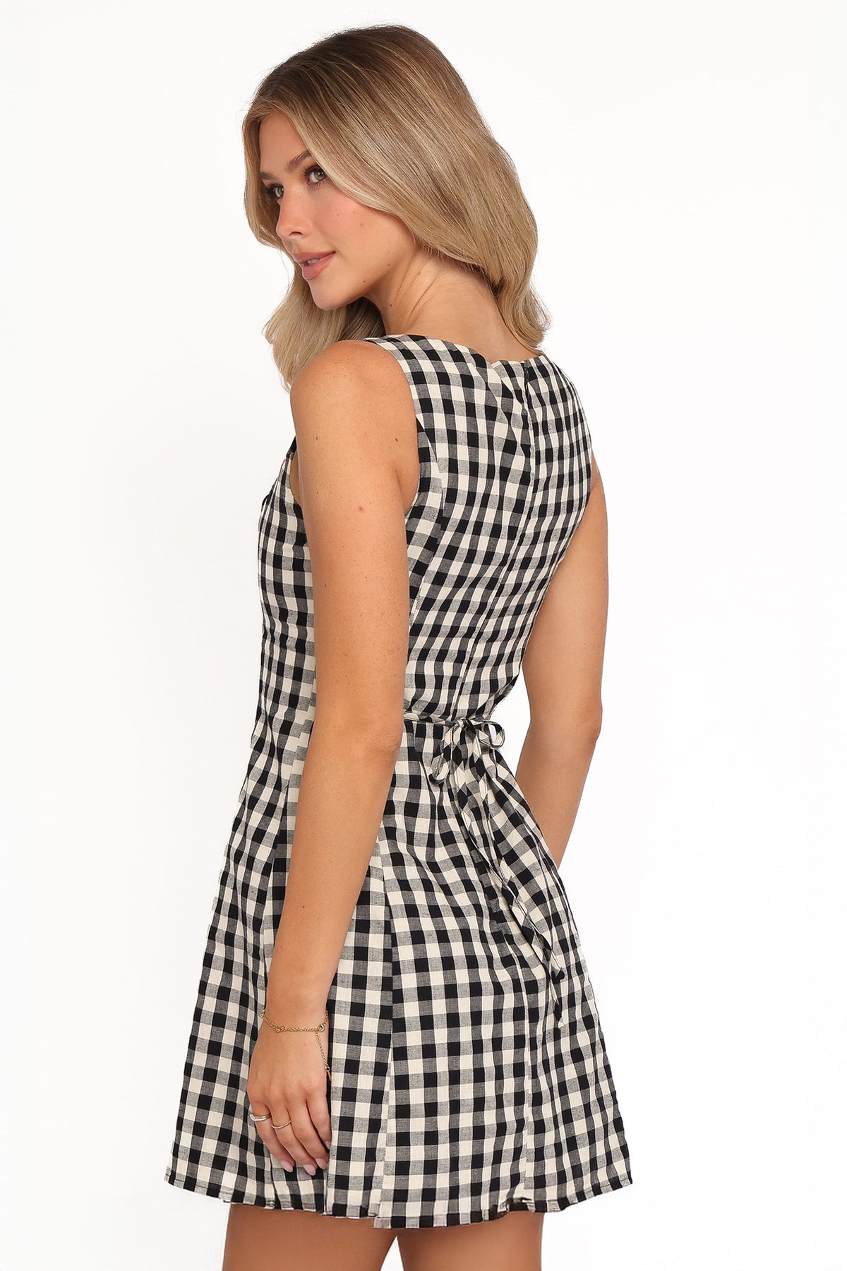 Circe Mini Dress in Black Gingham – view 5 of 8