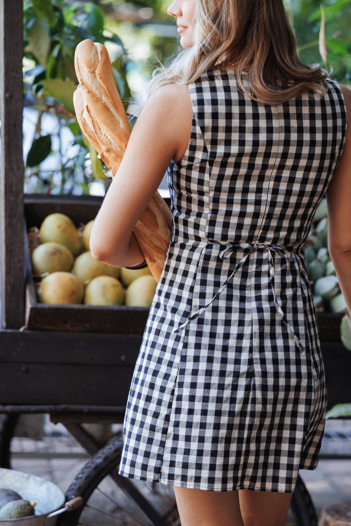 Circe Mini Dress in Black Gingham – view 8 of 8