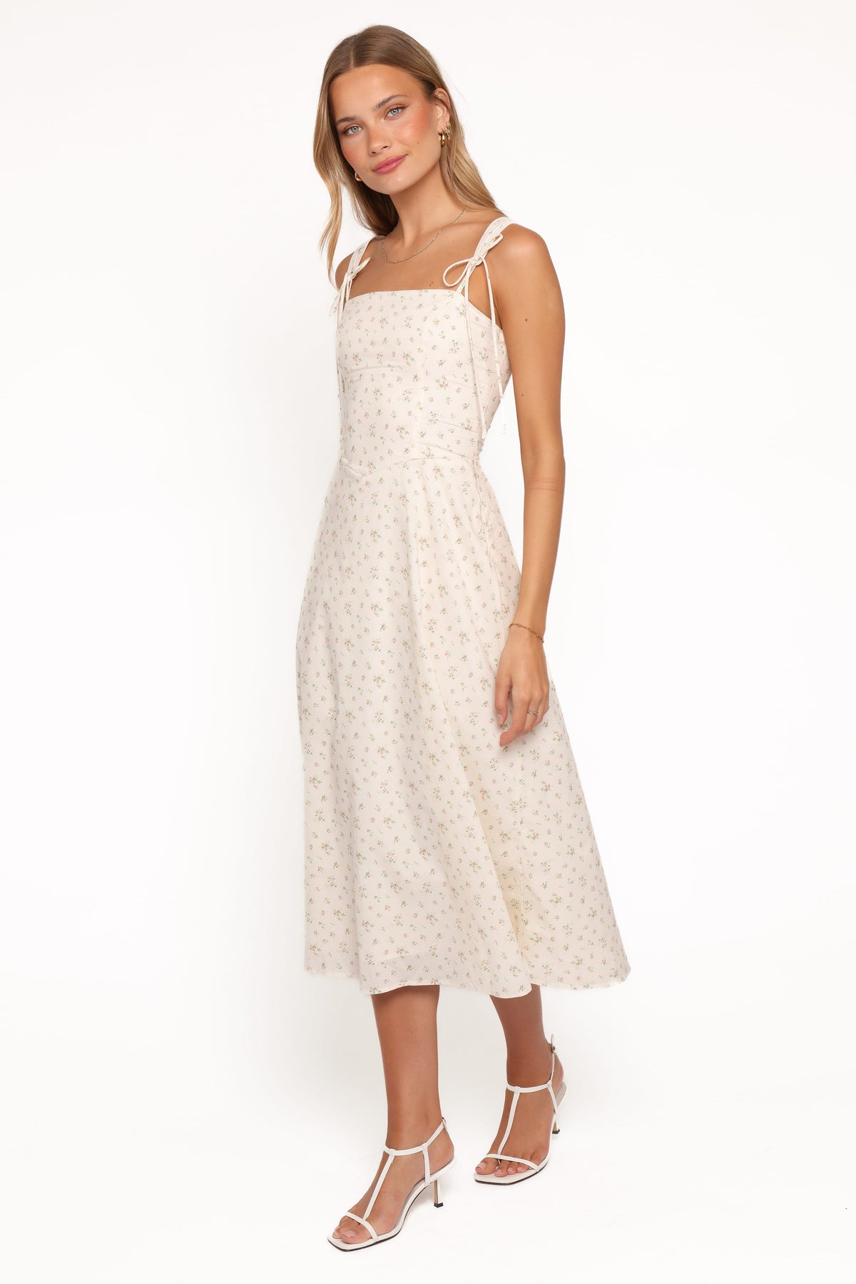 Clarissa Midi Dress in White Betty – view 4 of 7