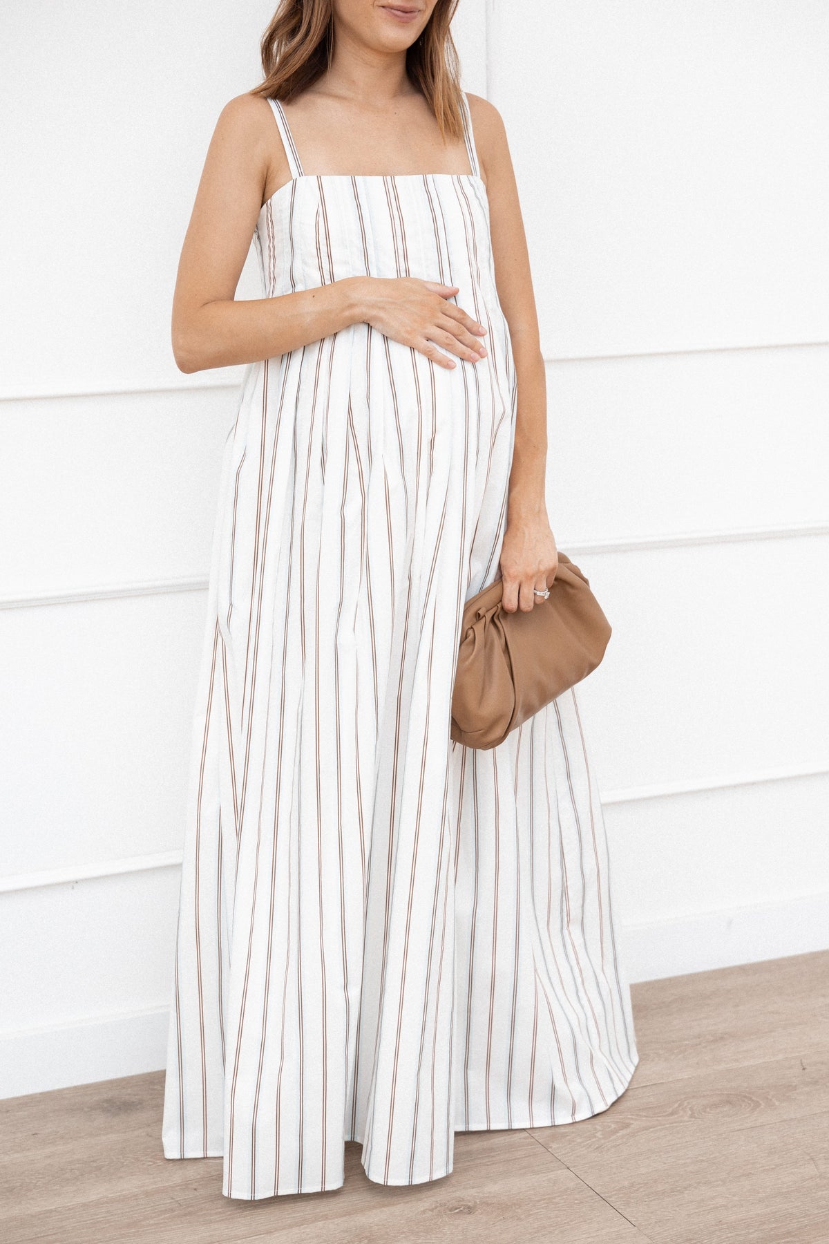 Corfu Midi Dress in Blue Stripe – view 6 of 6