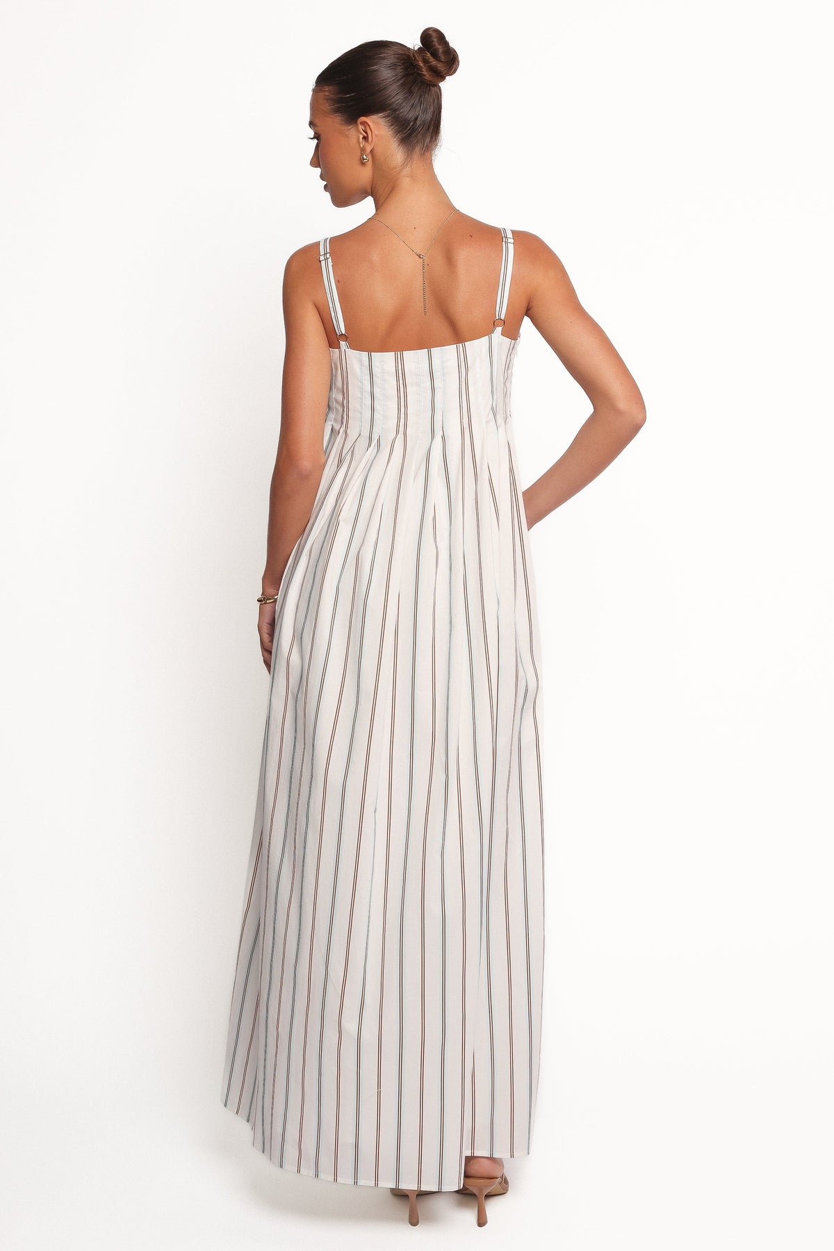 Corfu Midi Dress in Blue Stripe – view 4 of 6
