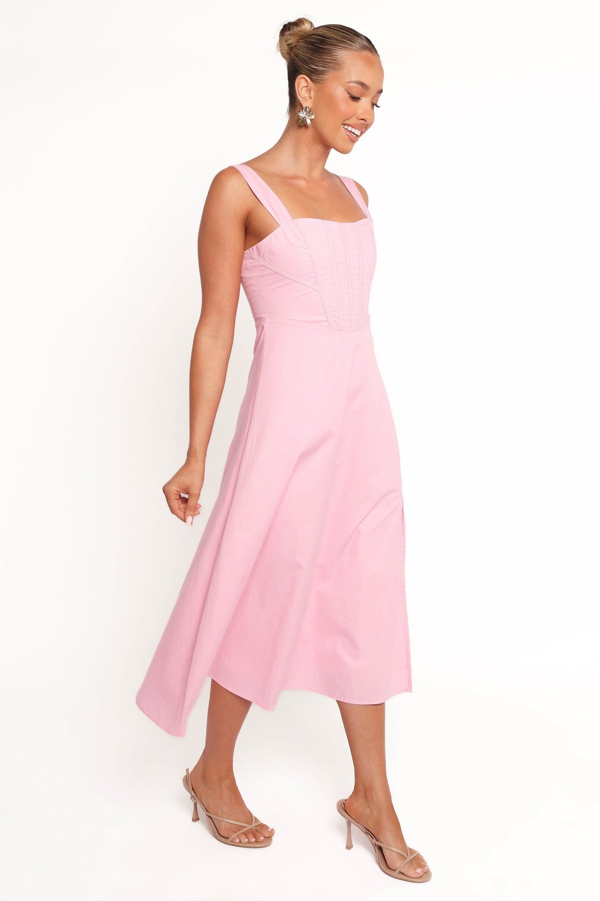 Cosima Midi Dress in Pink – view 3 of 7
