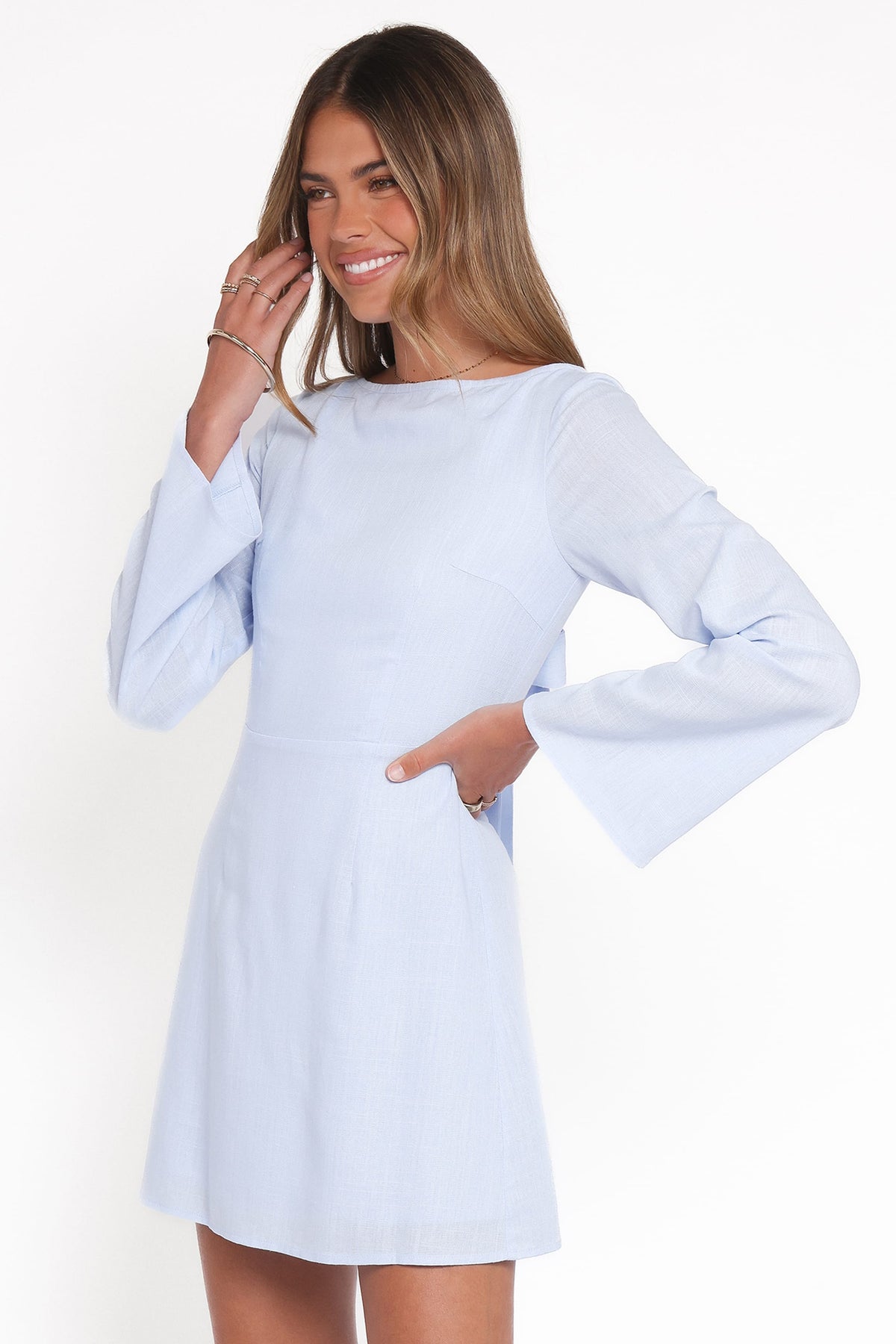 Cynthia Mini Dress in Periwinkle – view 4 of 6