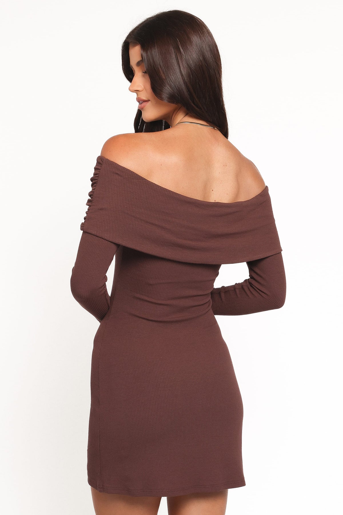 Danica Mini Dress in Chocolate Brown – view 4 of 6