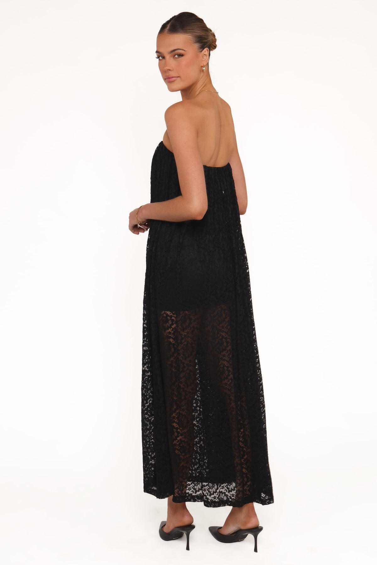 Davina Maxi Dress in Black Lace – view 4 of 7