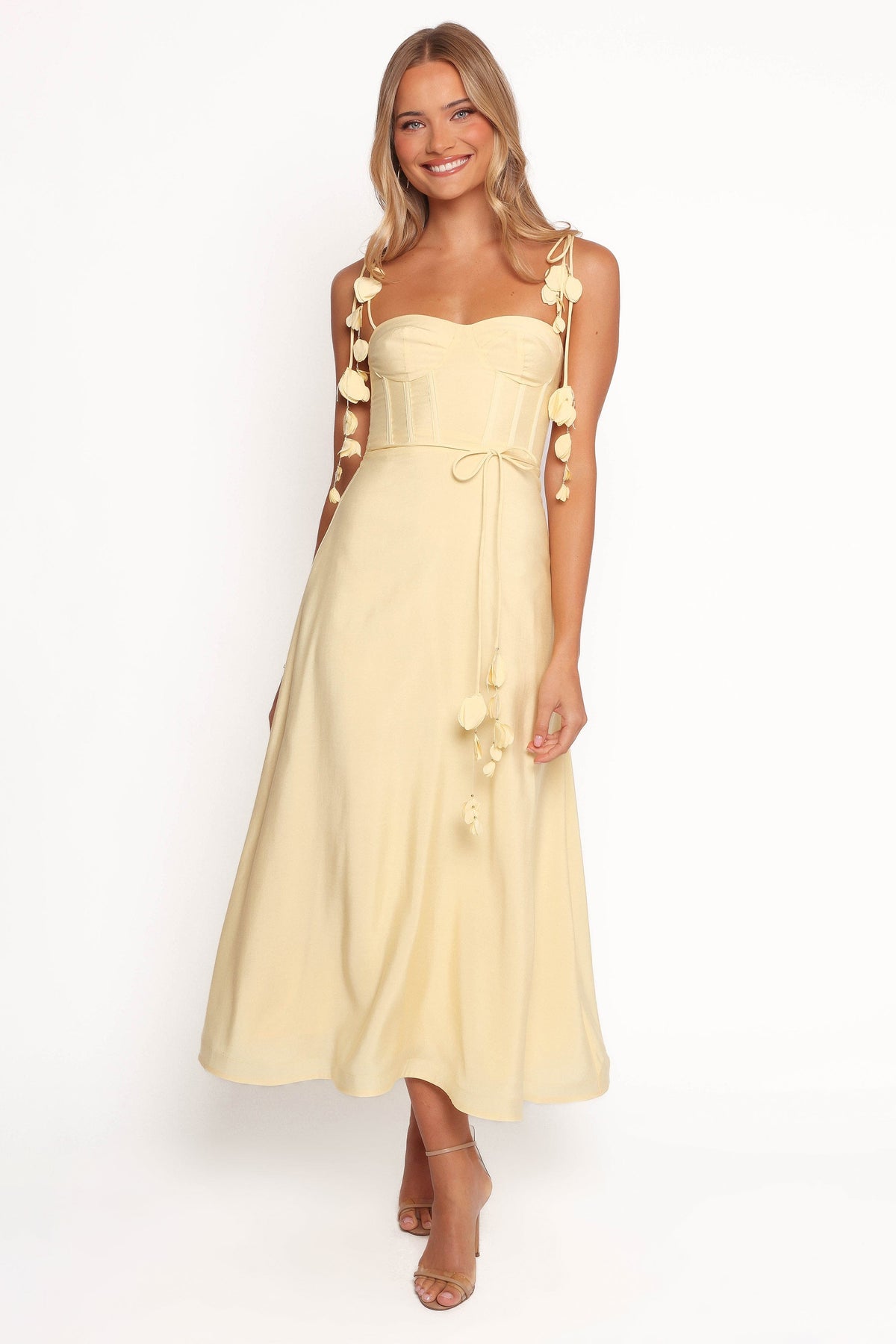 Della Midi Dress in Yellow – view 2 of 8