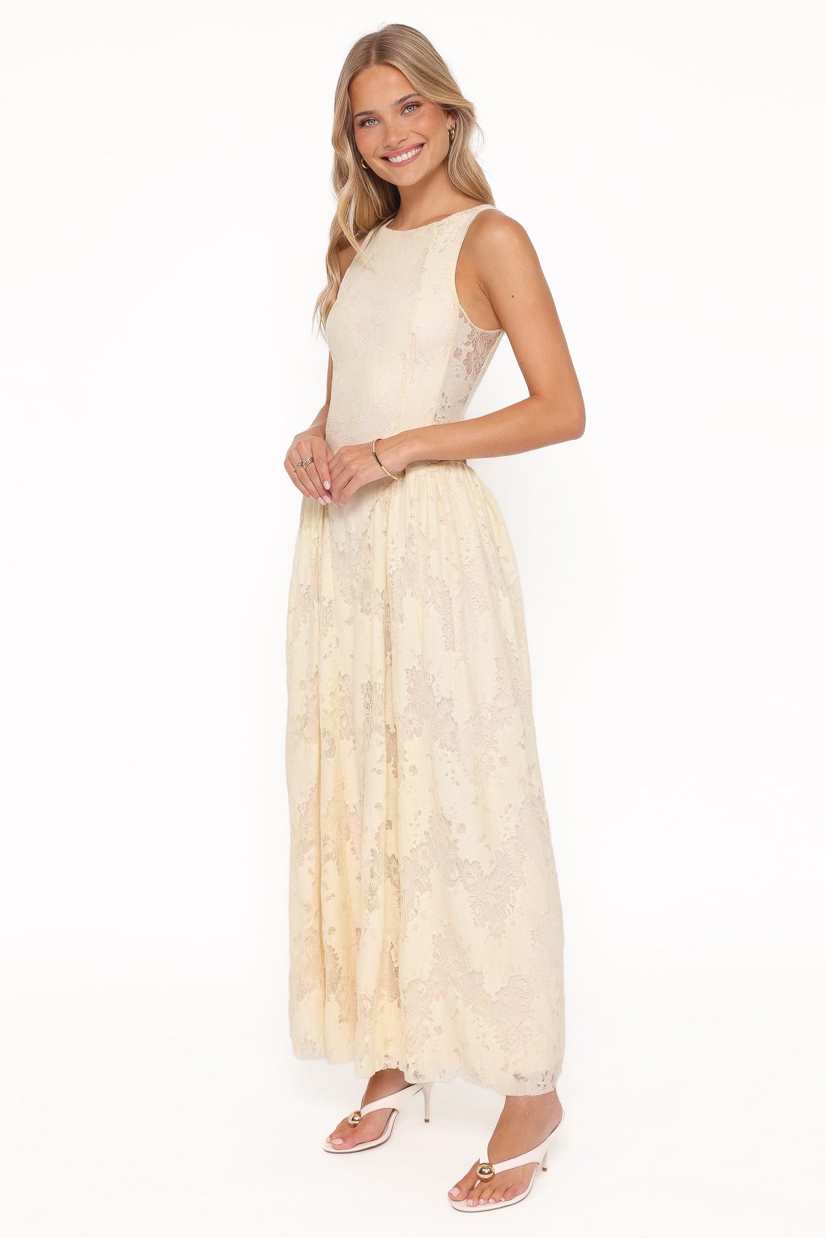 Denny Maxi Dress in Butter Yellow – view 3 of 6