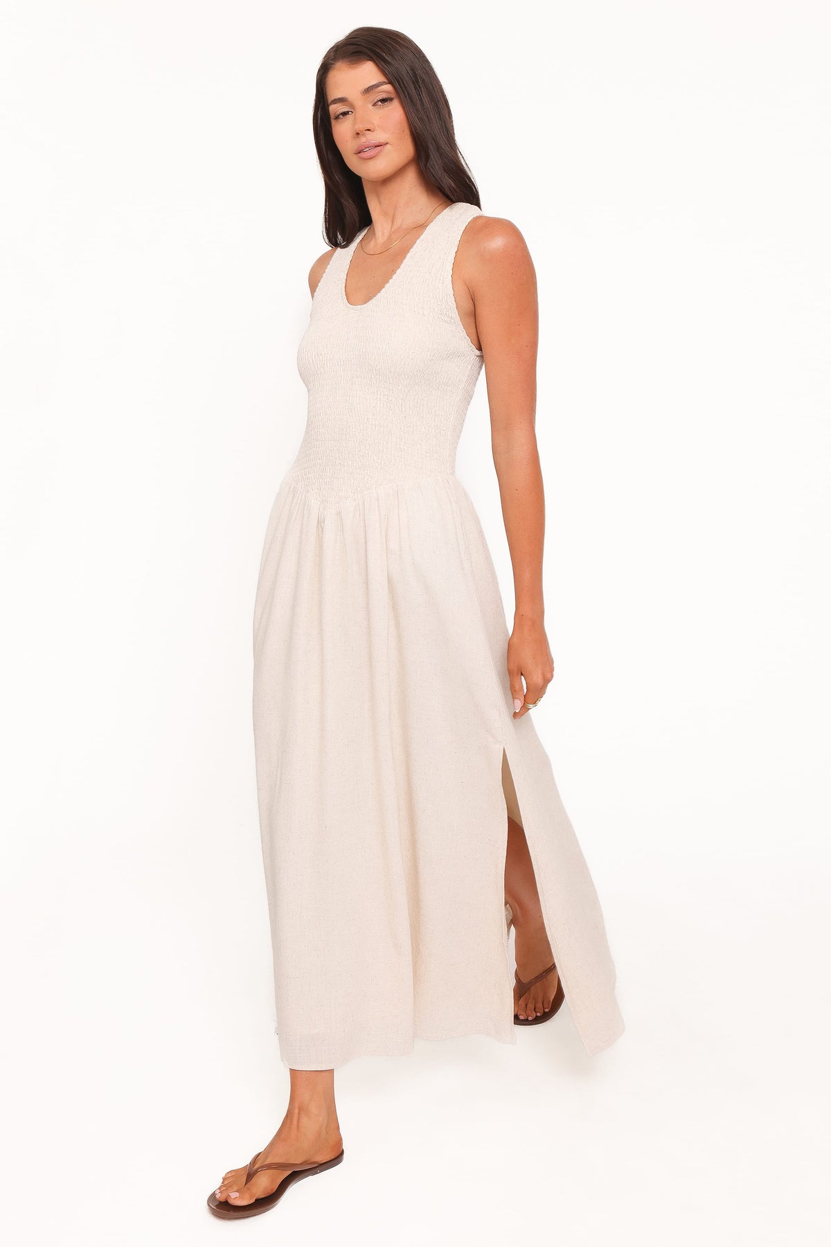 Dimity Maxi Dress in Oatmeal – view 4 of 8