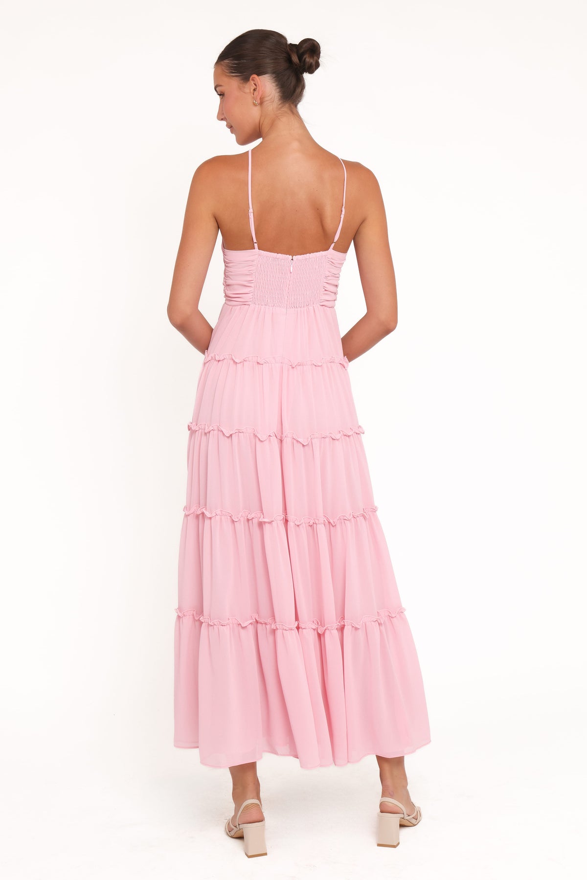 Dottie Halterneck Maxi Dress in Pink – view 4 of 5