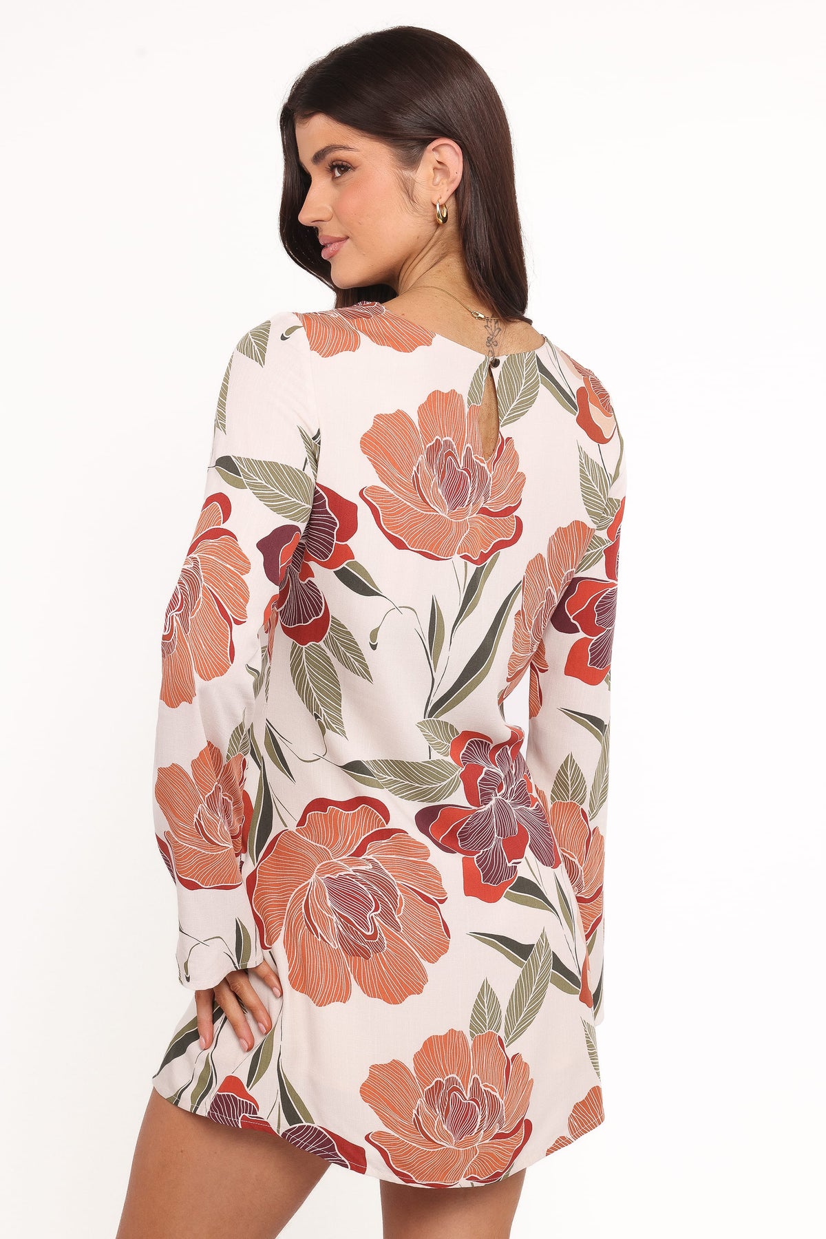 Elanira Mini Dress in Fall Floral – view 4 of 6