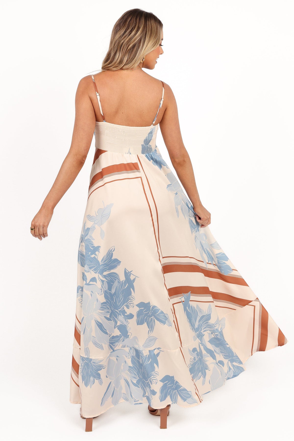 Elanor Maxi Dress in Pale Blue Print – view 3 of 8
