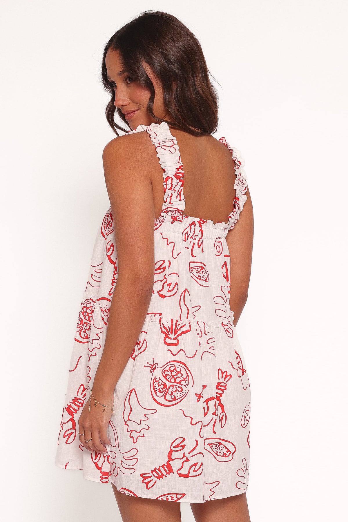 Elena Mini Dress in Red Lobster – view 5 of 8
