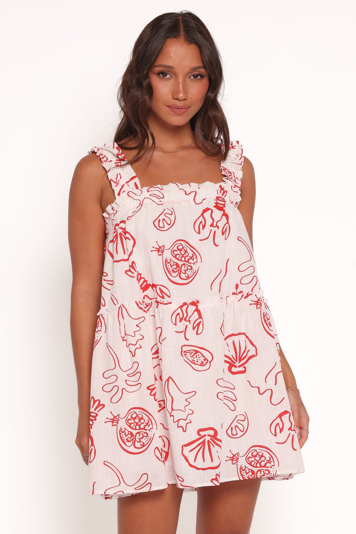 Elena Mini Dress in Red Lobster – view 2 of 8