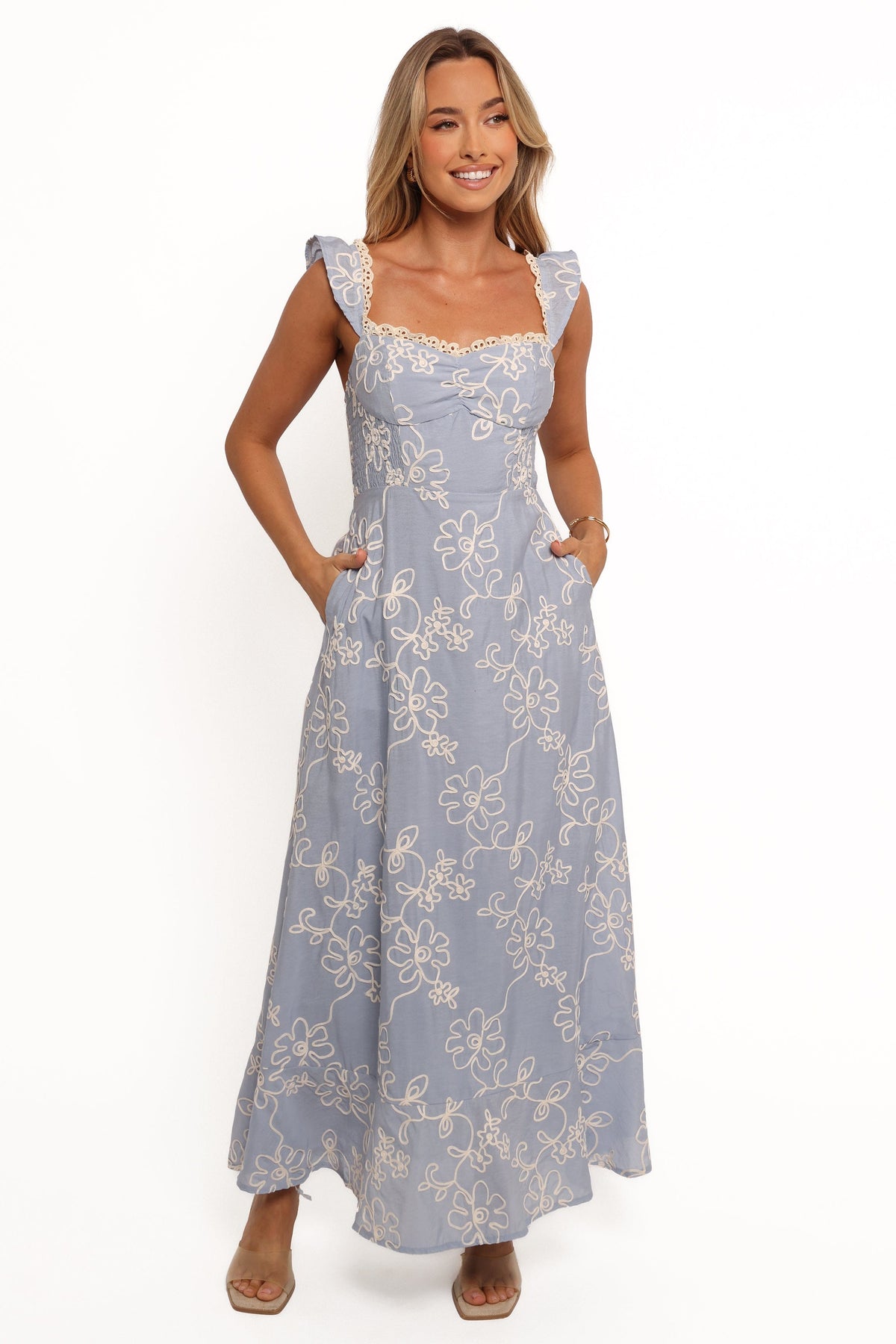 Ellise Midi Dress in Blue – view 7 of 9