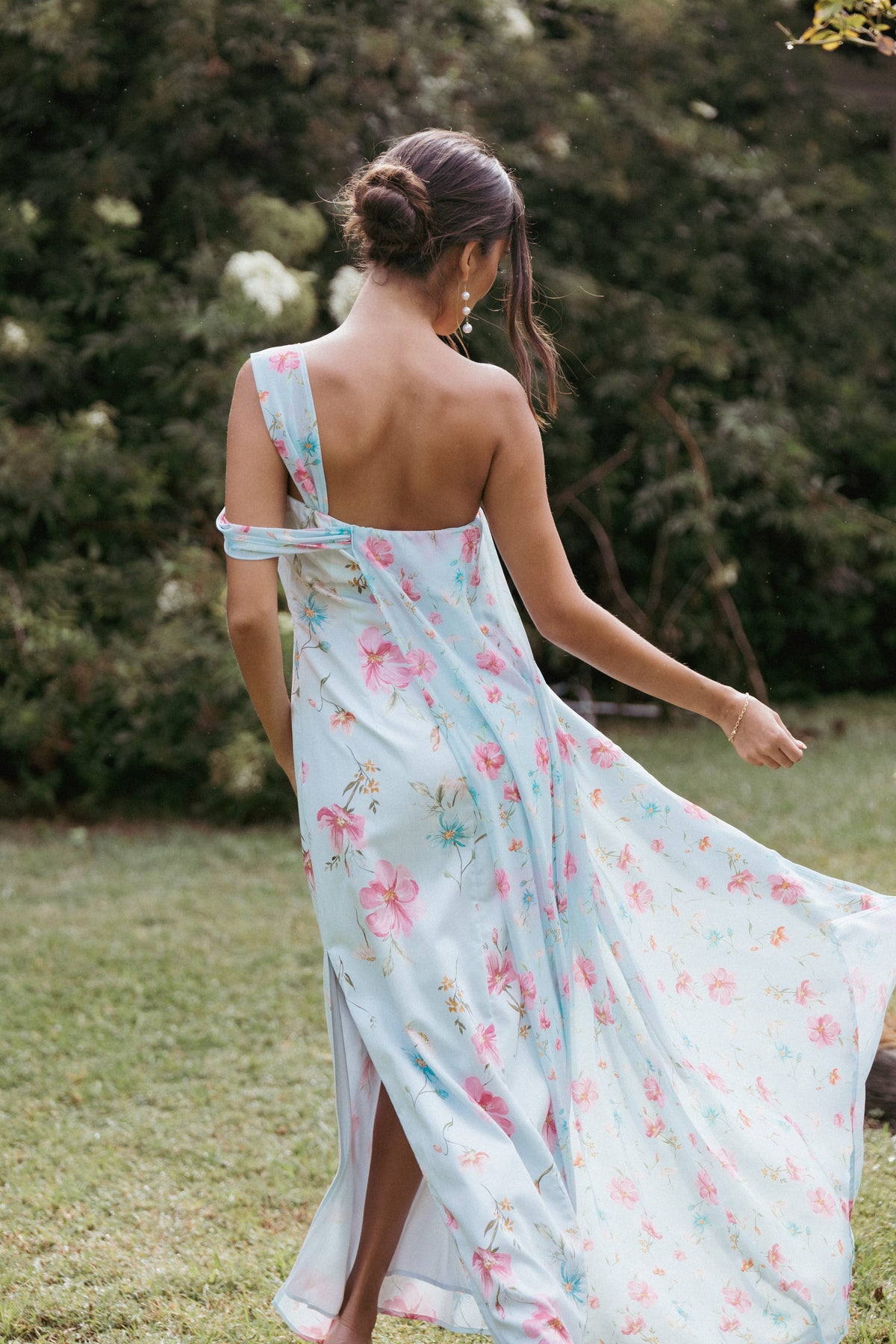 Eloisa Maxi Dress in Blue Floral – view 1 of 8