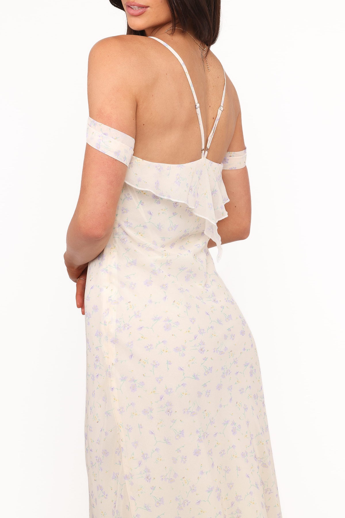 Elwood Midi Dress in Yellow Ditsy Floral – view 6 of 7
