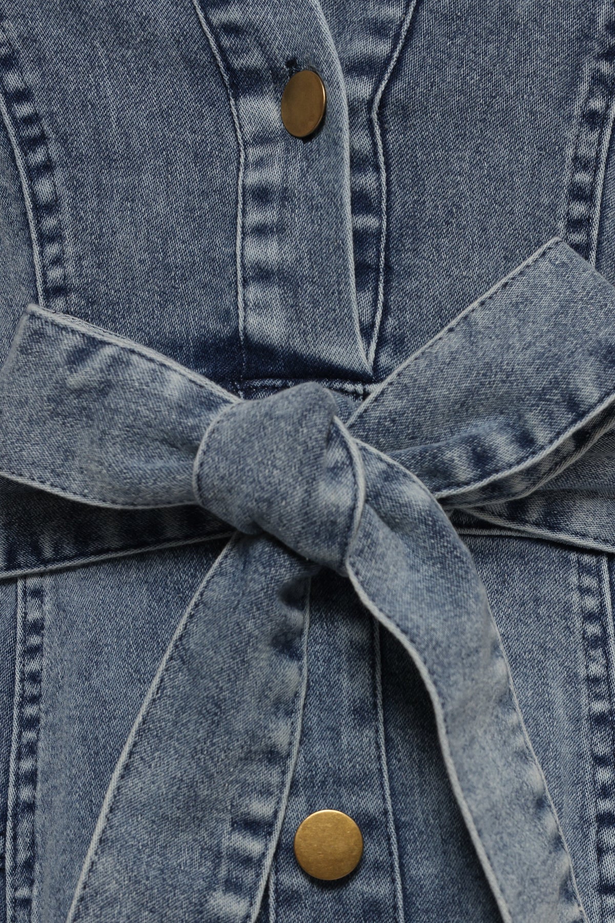 Emberly Long Sleeve Maxi Dress in Denim – view 7 of 7
