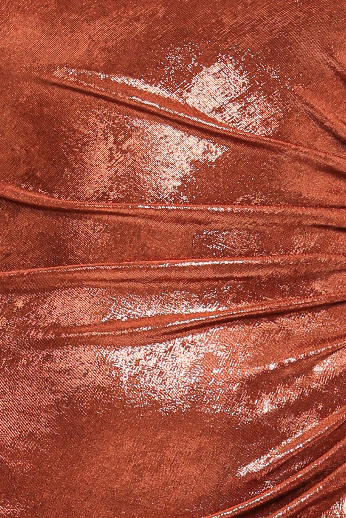 Emerie Sleeveless Metallic Maxi in Bronze – view 7 of 8