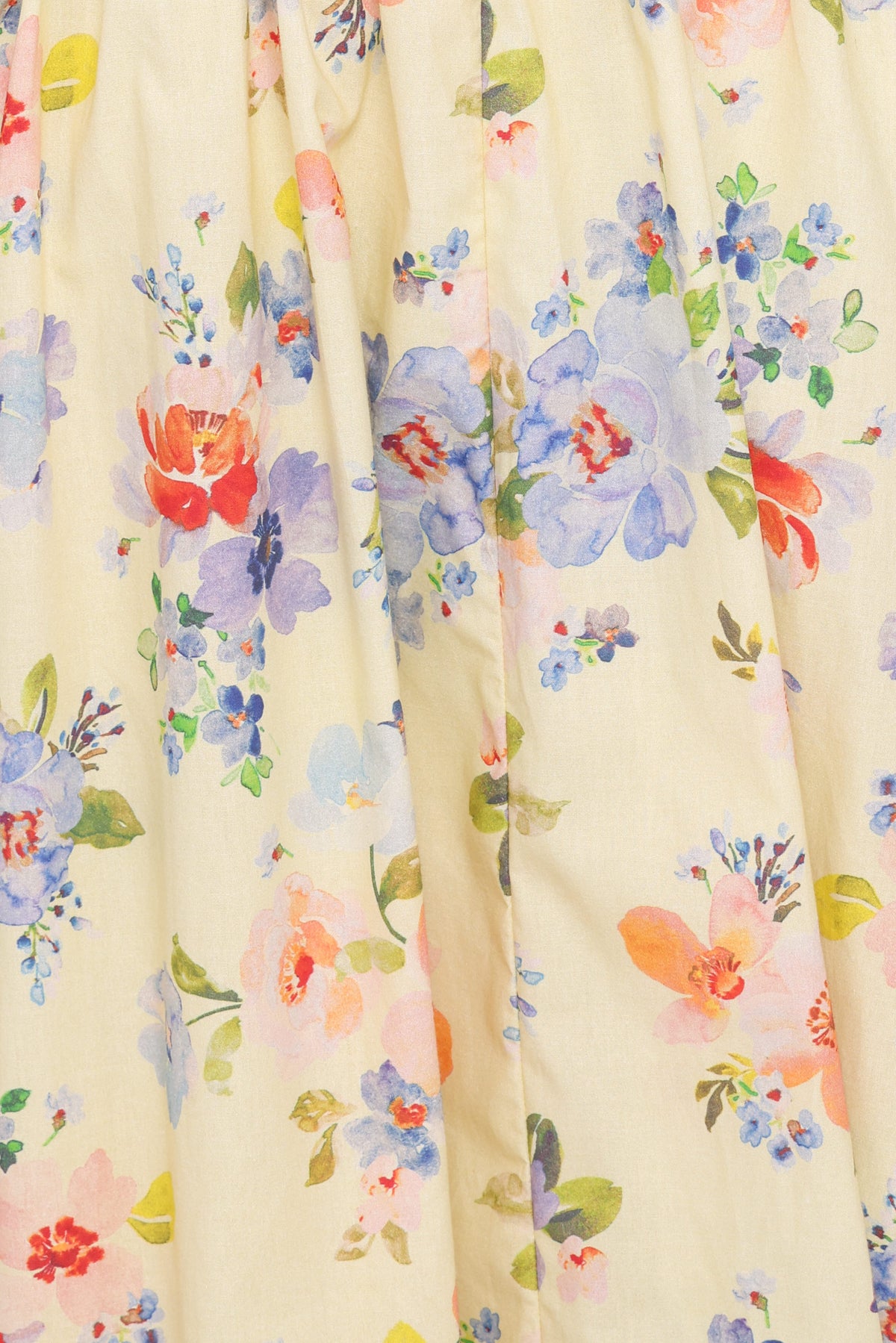 Enola Gather Midi Dress in Yellow Floral – view 6 of 7