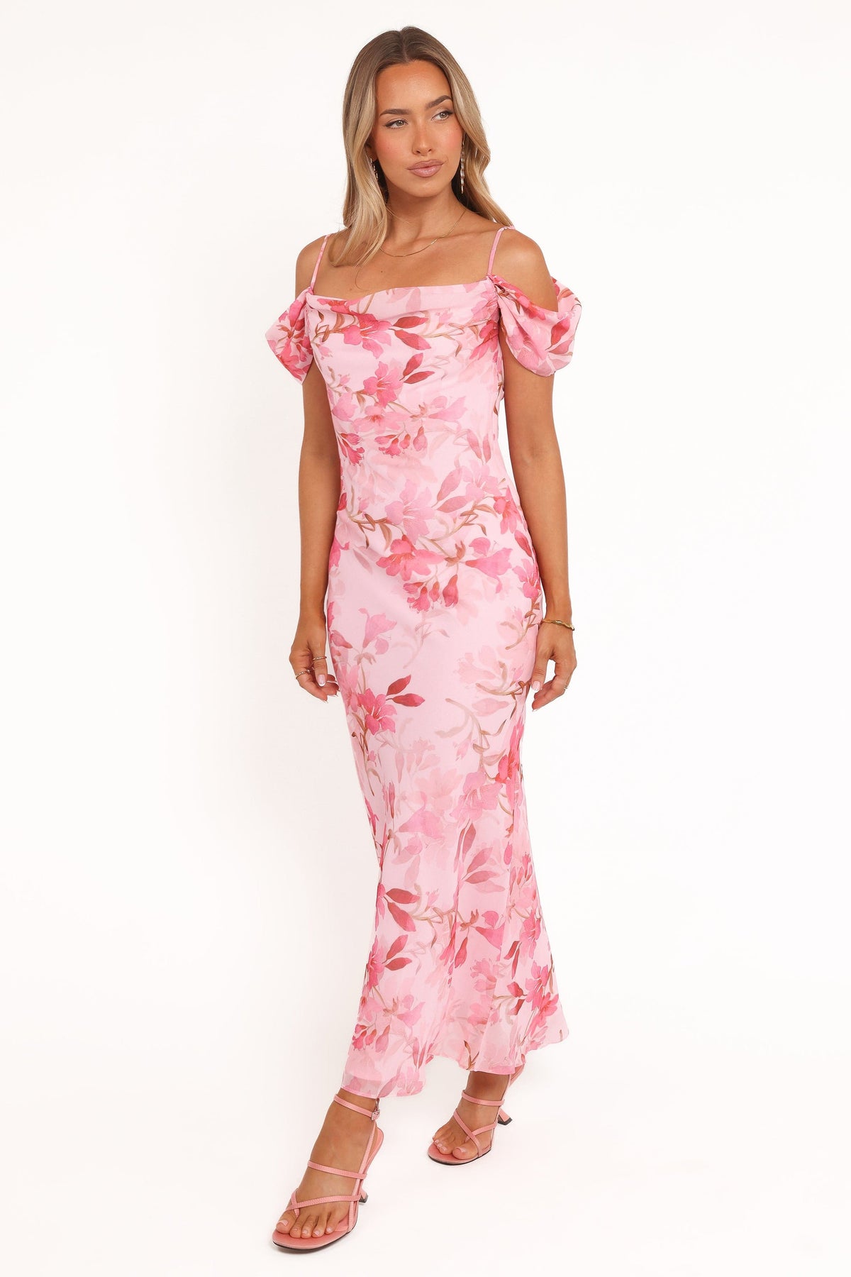 Esther Midi Dress in Pink Floral – view 4 of 8