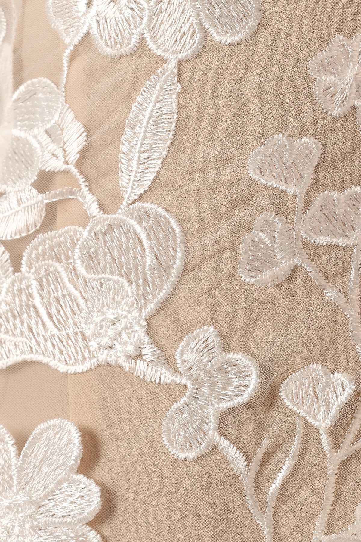 Evelynn Mini Dress in White/Nude – view 10 of 10
