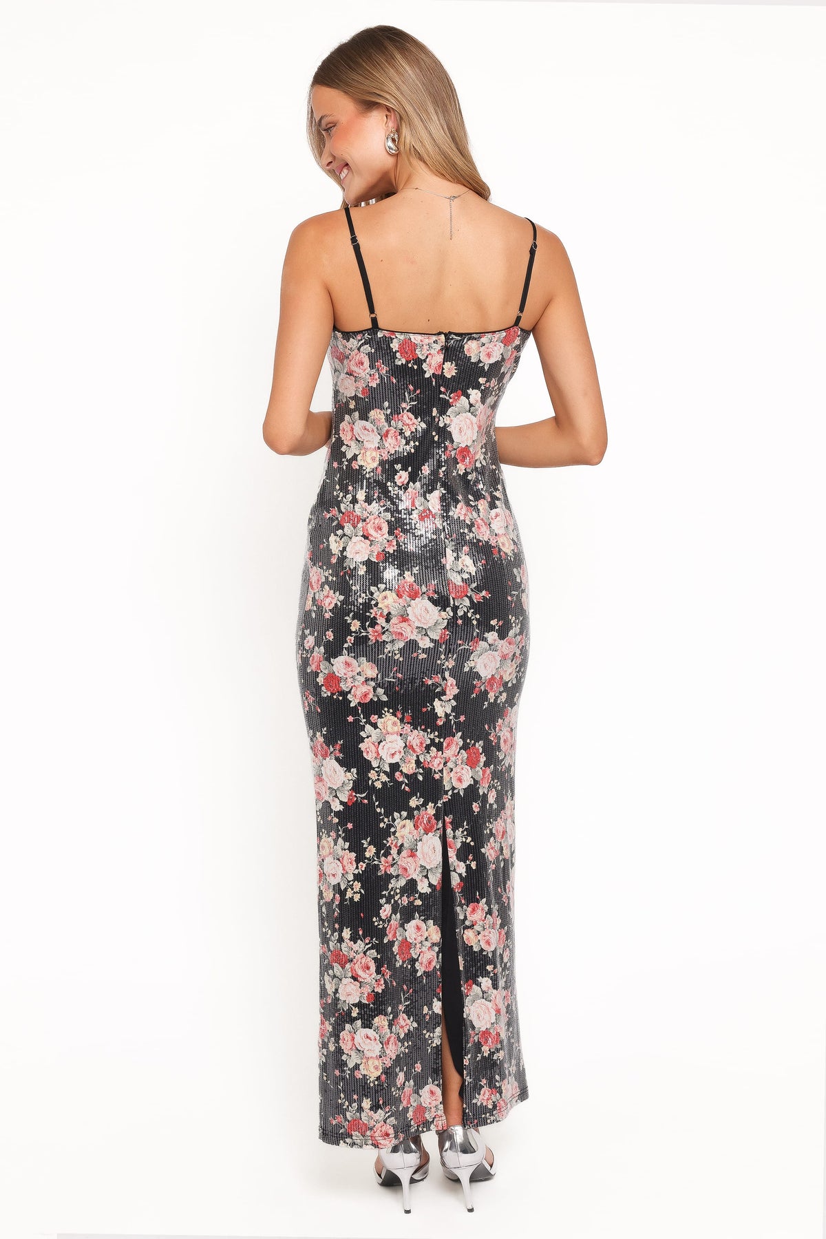 Everlee Maxi Dress in Floral Sequin – view 4 of 5