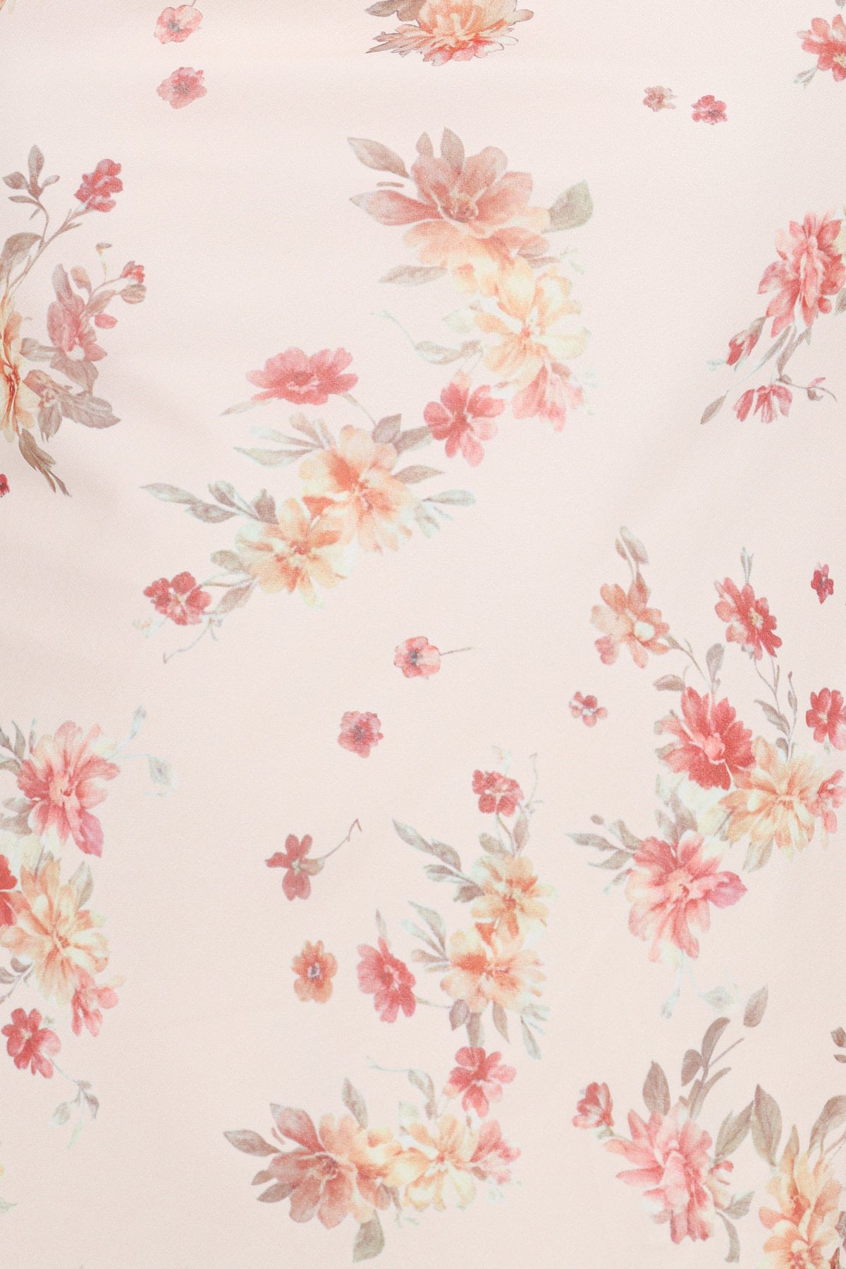 Everlyn Long Sleeve Mini Dress in Cream Floral – view 6 of 6