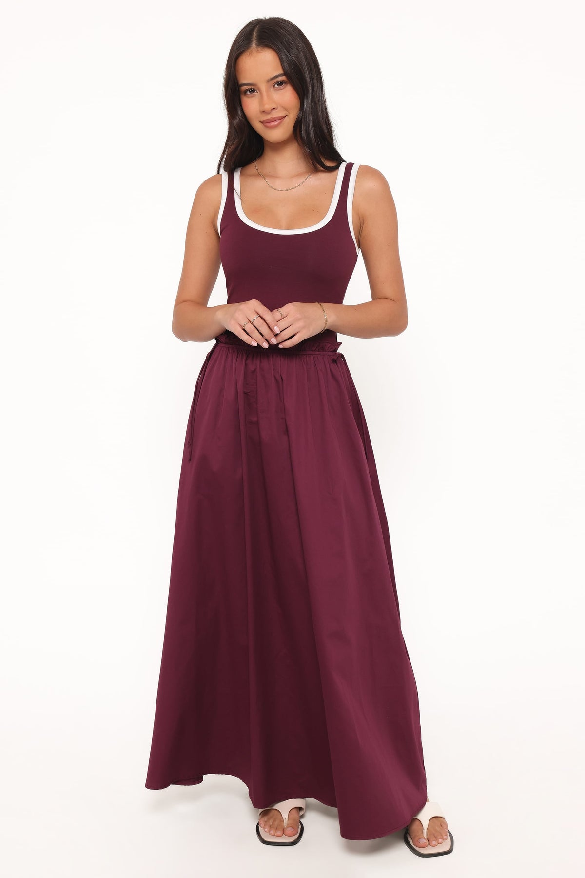 Finesse Maxi Dress in Burgundy – view 2 of 9