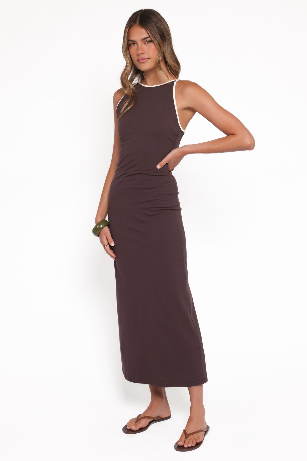 Fiona Maxi Dress in Espresso – view 5 of 9