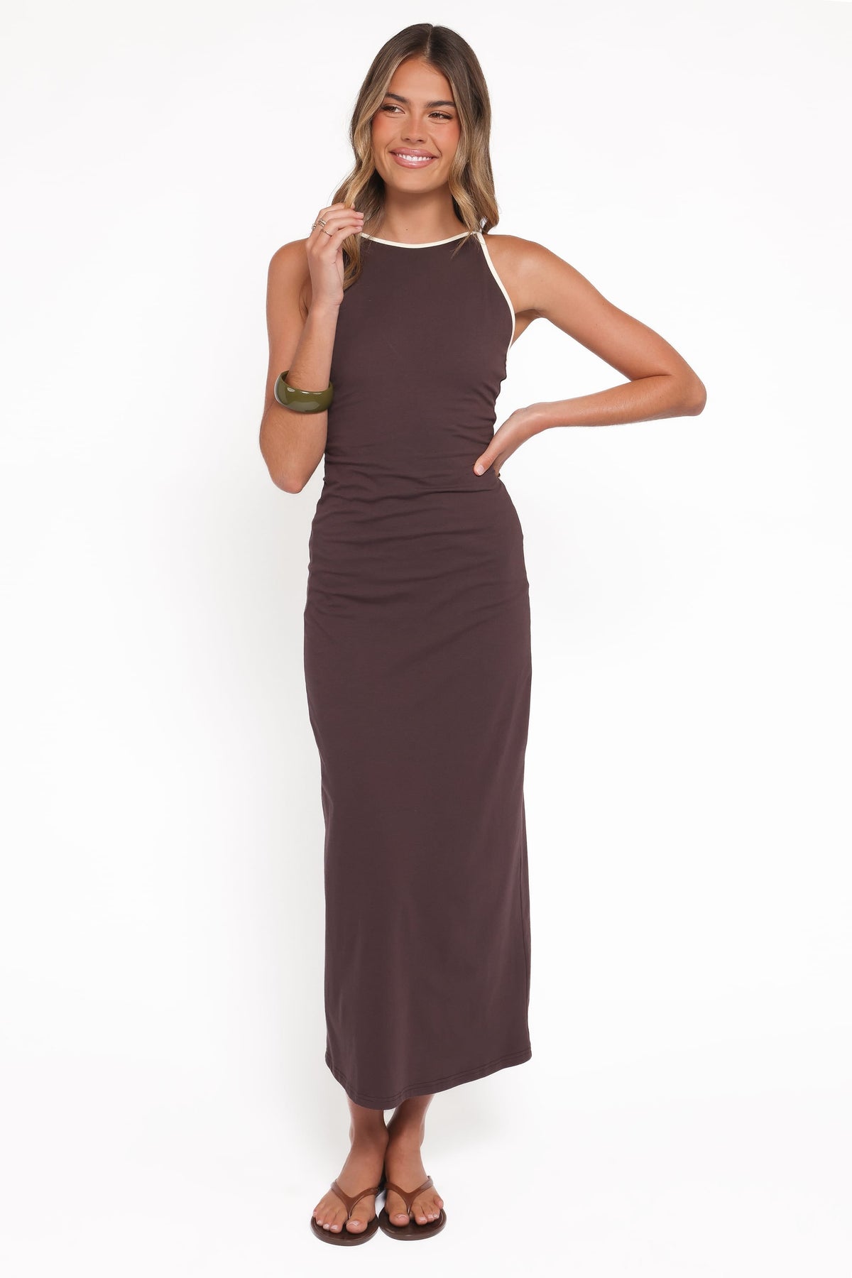 Fiona Maxi Dress in Espresso – view 3 of 9