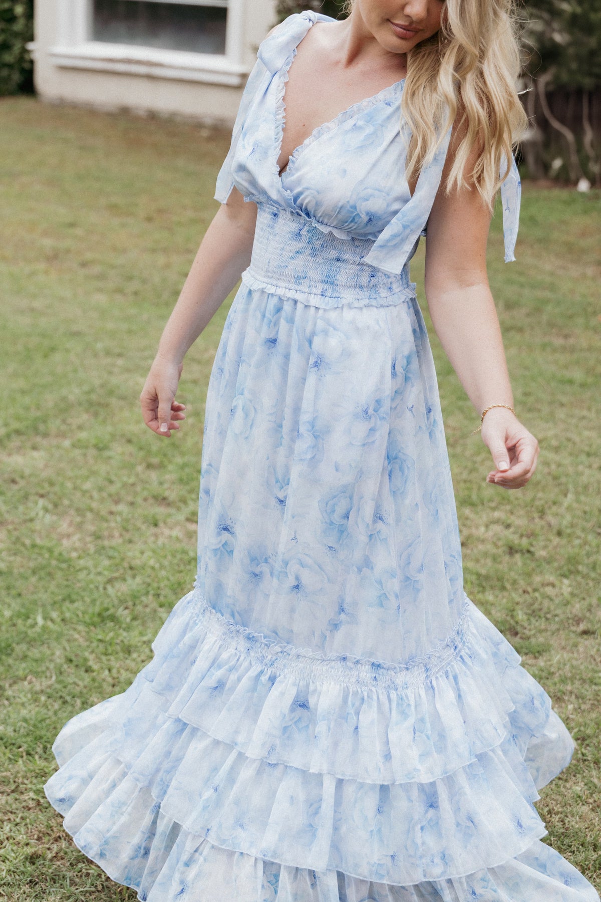 Fionna Maxi Dress in Blue Floral – view 9 of 9