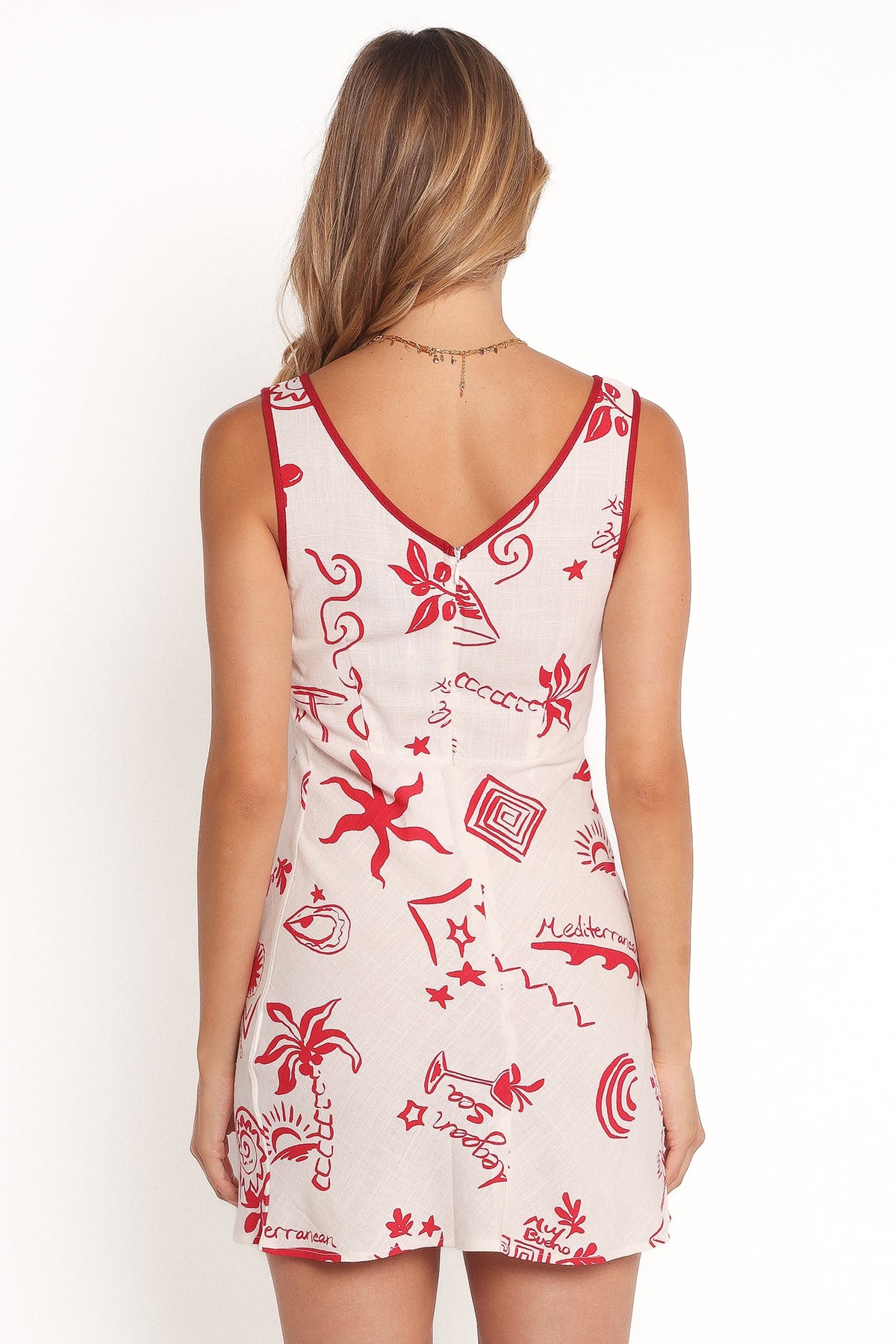 Fleur Mini Dress in Red – view 5 of 9