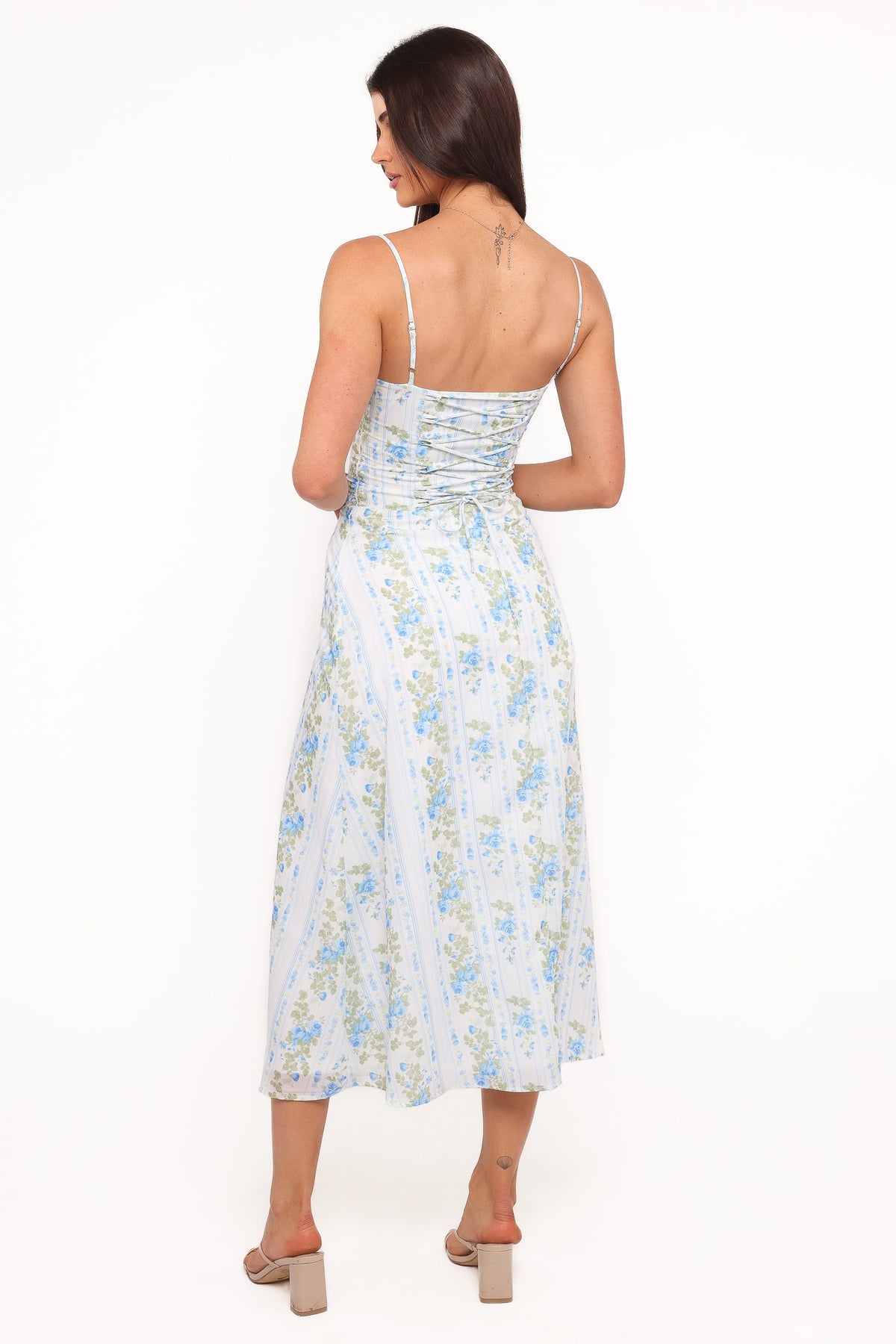 Florencia Midi Dress in Blue Floral – view 5 of 7