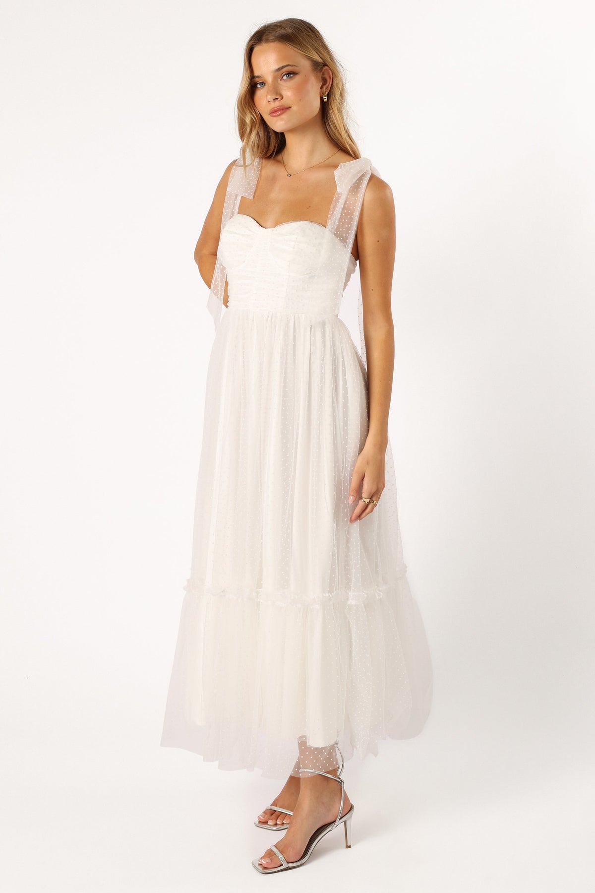 Floret Midi Dress in Off White – view 6 of 10