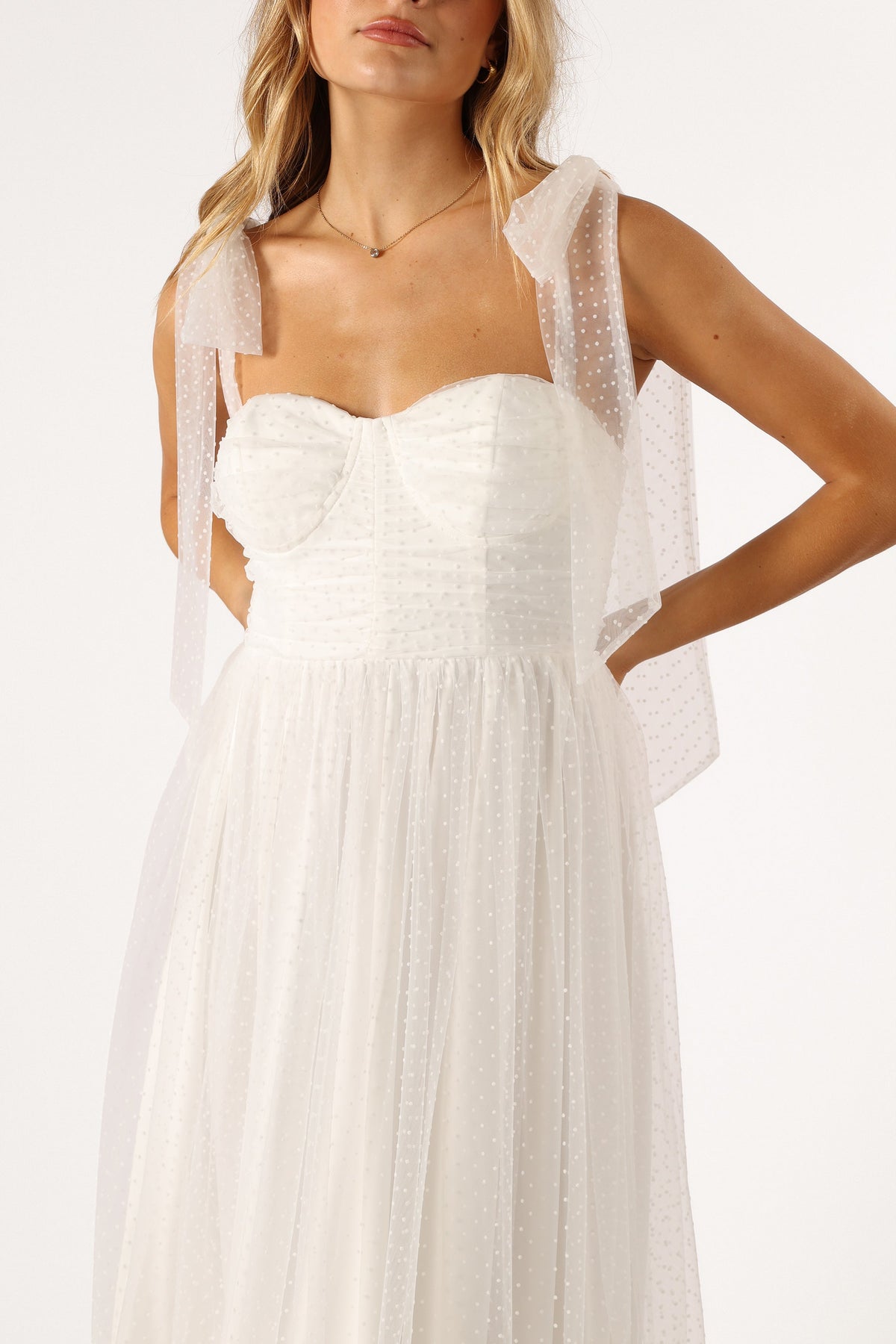 Floret Midi Dress in Off White – view 8 of 10