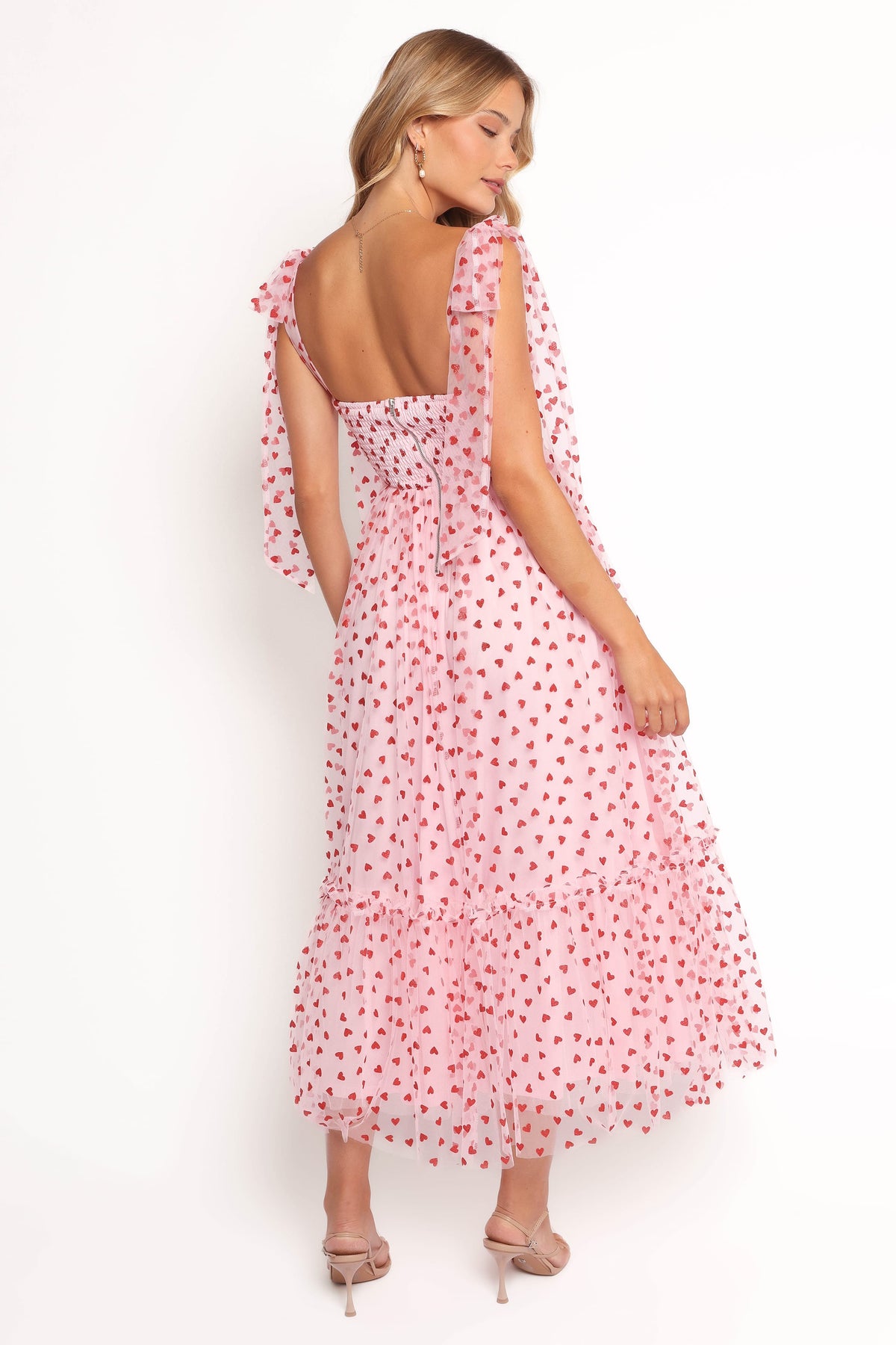 Floret Midi Dress in Red Hearts – view 5 of 7