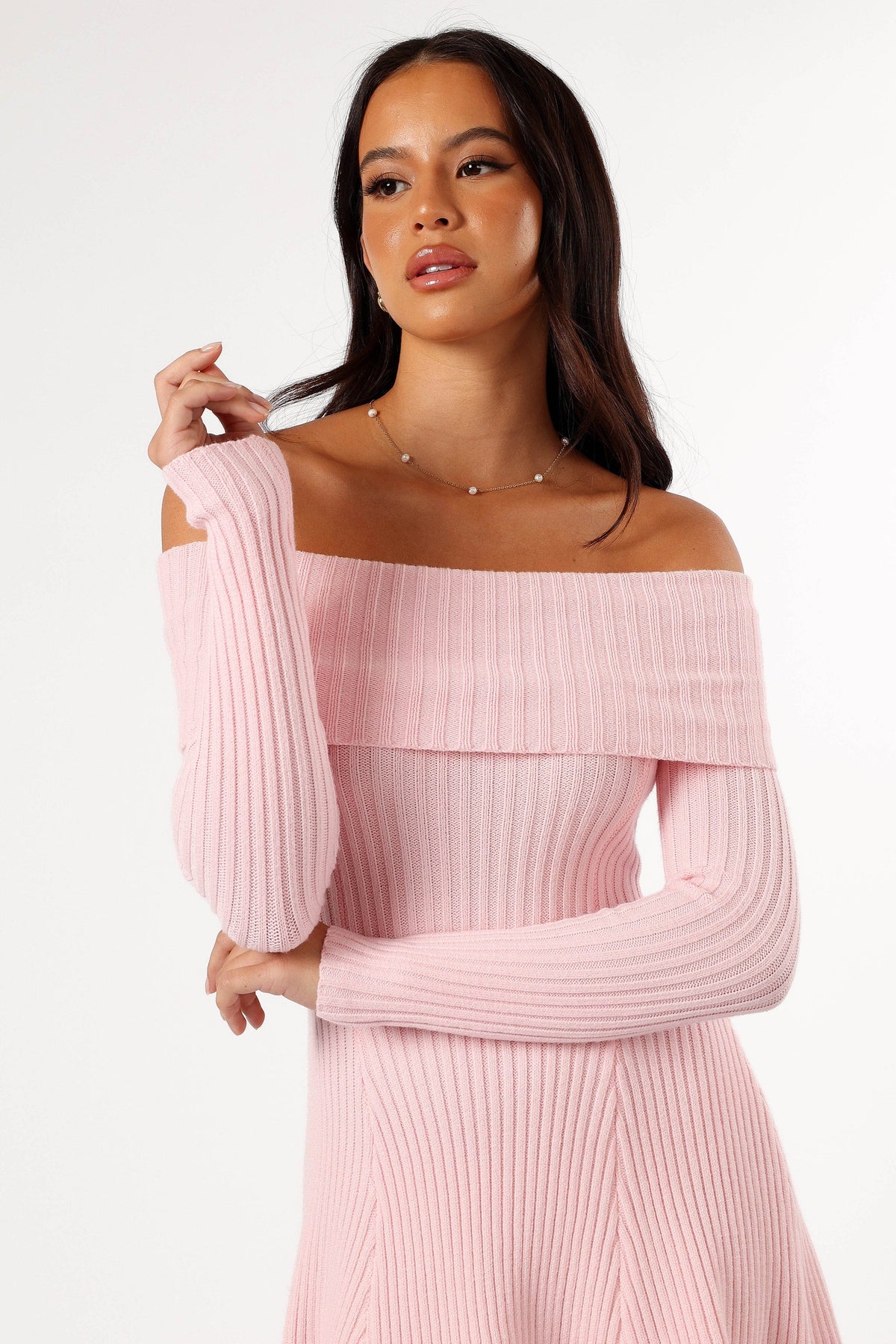 Francisco Long Sleeve Mini Dress in Pink – view 6 of 7