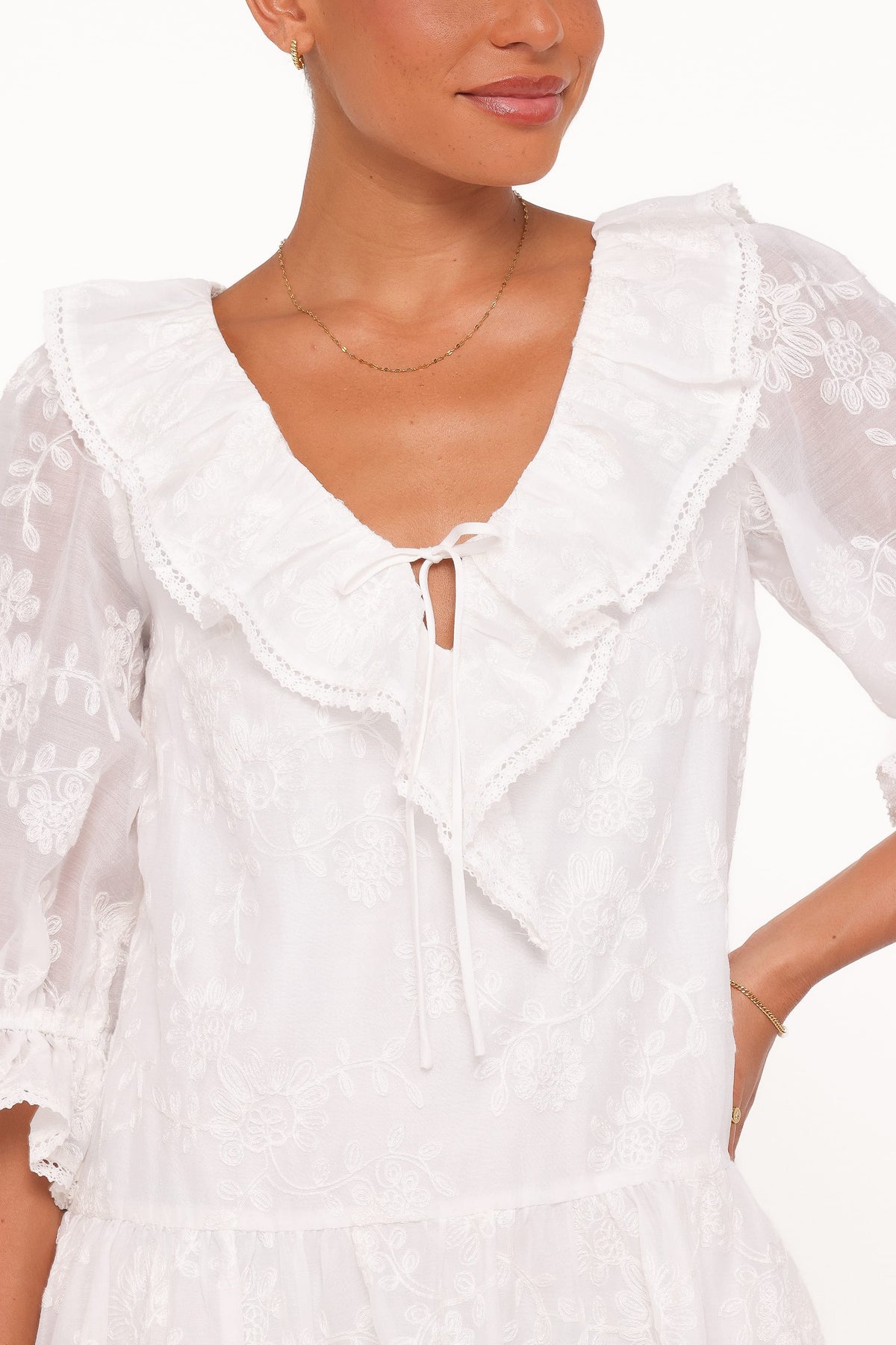 Frenchy Mini Dress in White – view 2 of 7
