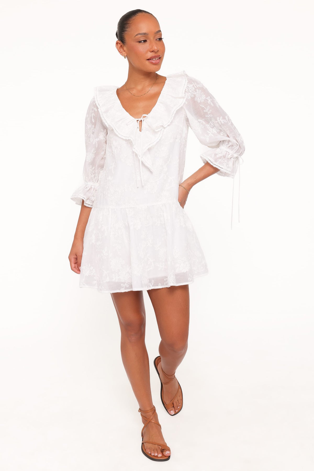 Frenchy Mini Dress in White – view 5 of 7