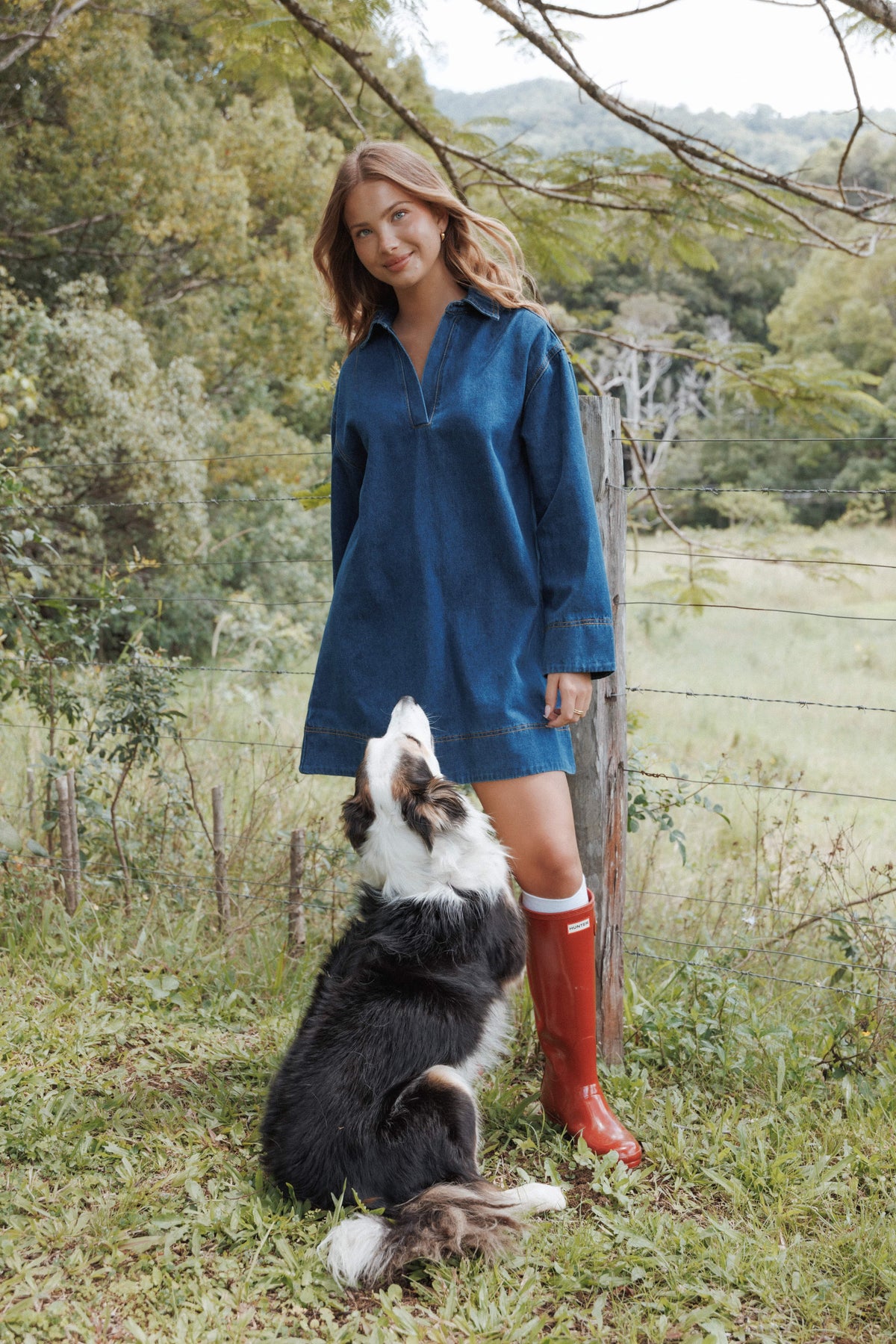 Genesis Mini Dress in Indigo – view 1 of 8