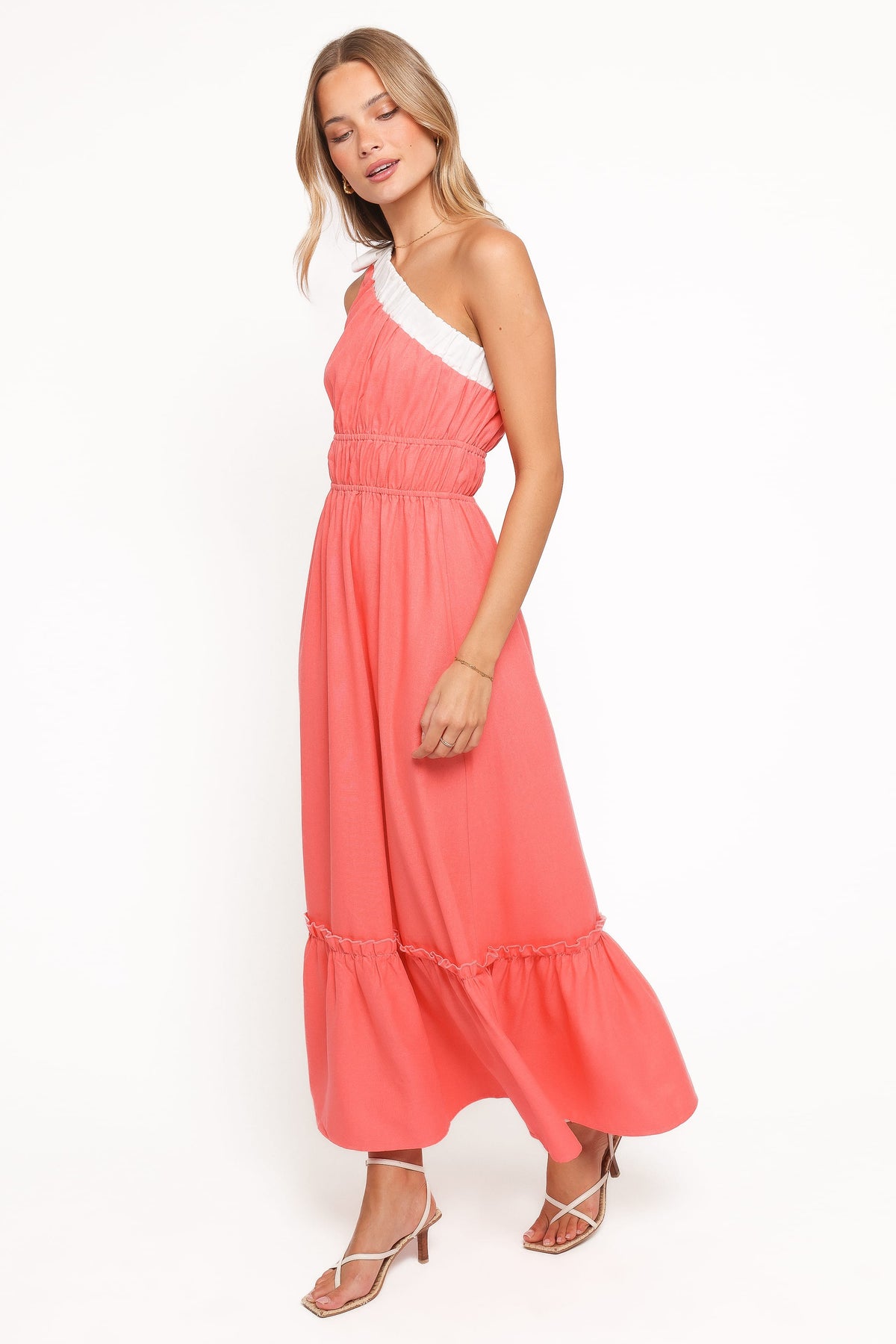 Gilda Maxi Dress in Coral – view 3 of 7