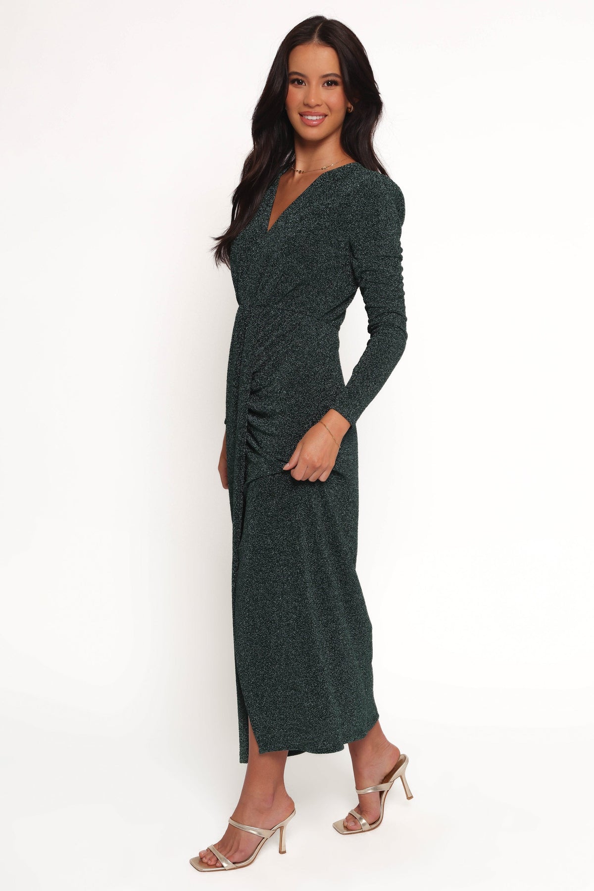 Grayson Maxi Dress in Emerald – view 3 of 9