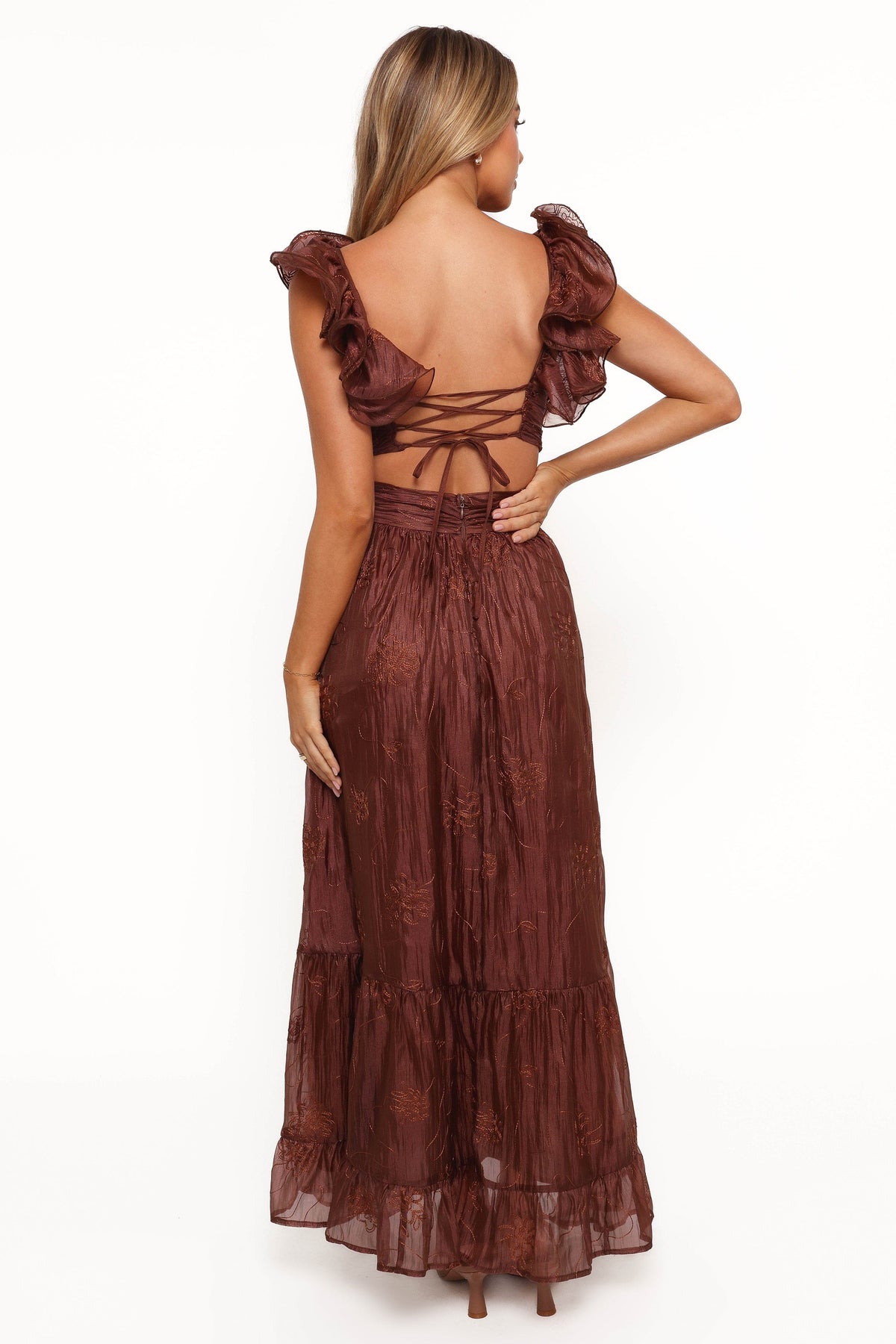 Harmony Maxi Dress in Brown Floral – view 4 of 7