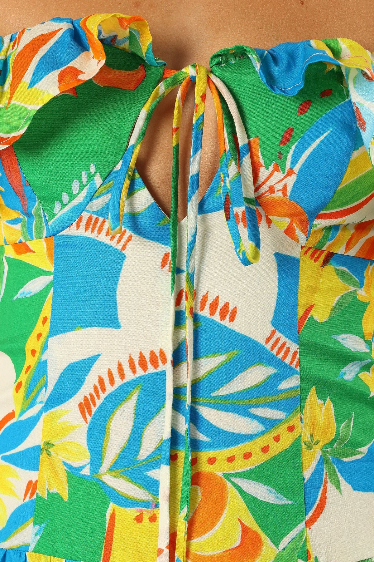 Harriet Off Shoulder Maxi Dress in Malta Print – view 7 of 8